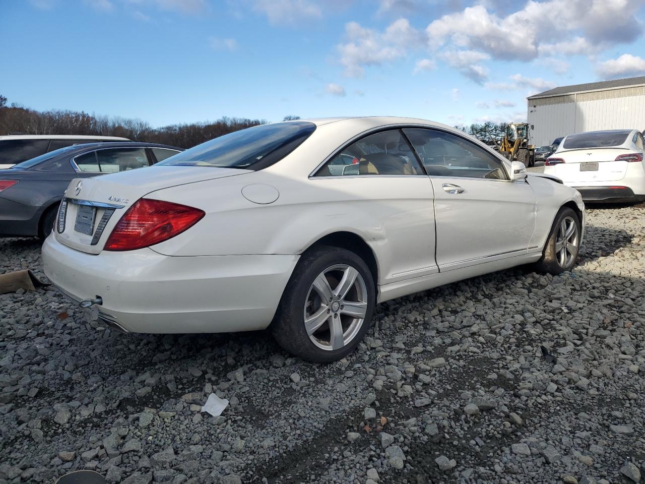 2013 Mercedes-benz Cl 550 4matic White vin: WDDEJ9EB0DA030736