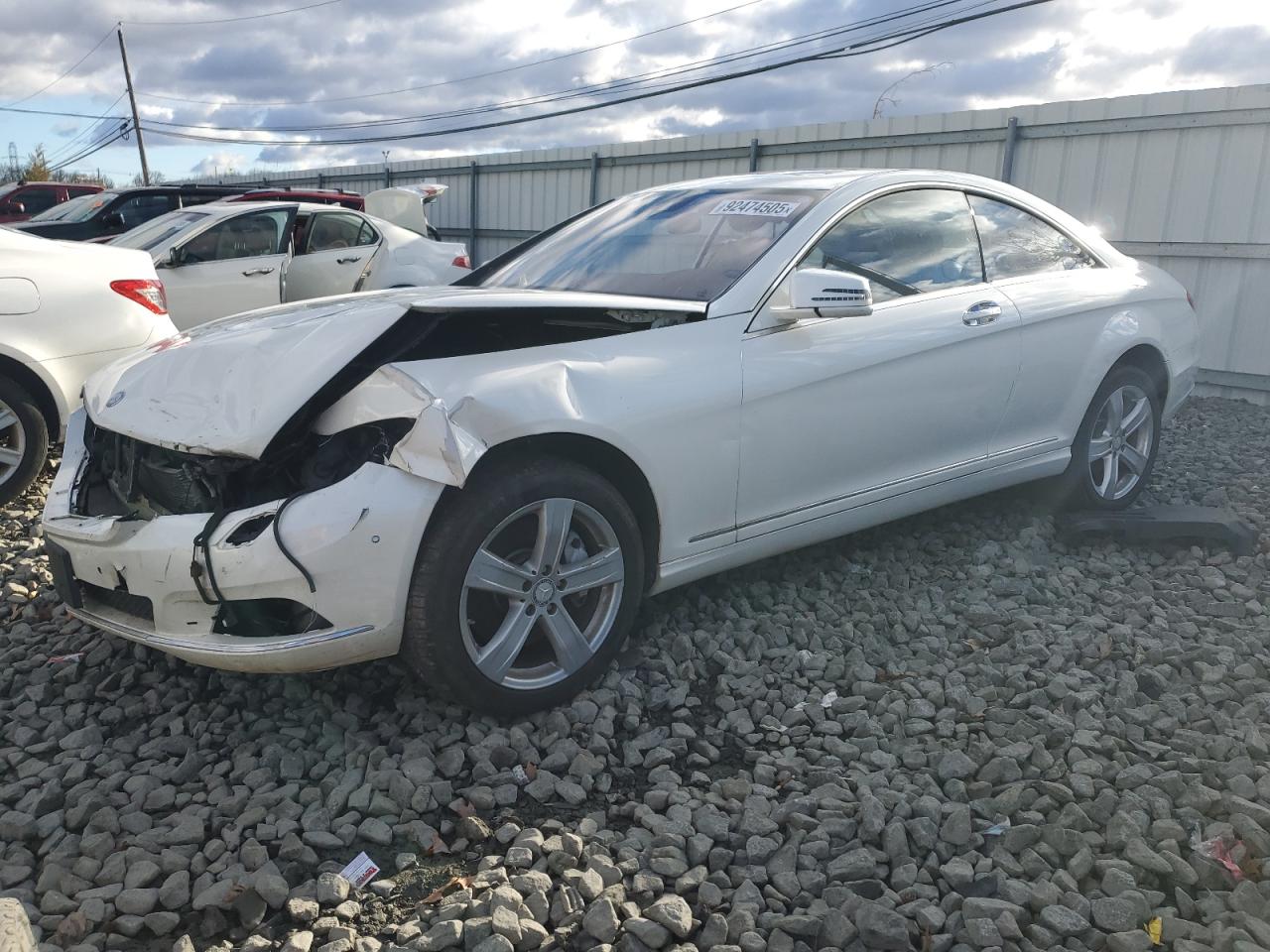 2013 Mercedes-benz Cl 550 4matic White vin: WDDEJ9EB0DA030736