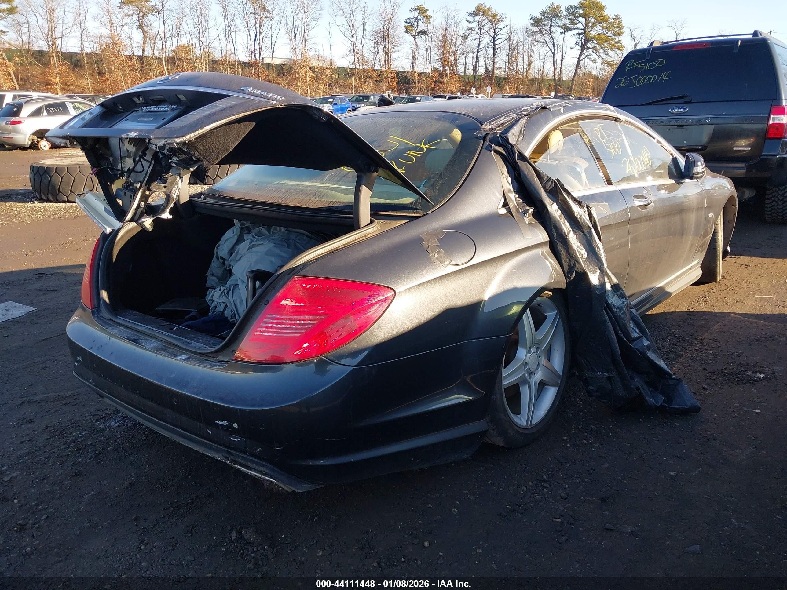 2011 Mercedes-benz Cl 550 4matic Black vin: WDDEJ9EB2BA026149