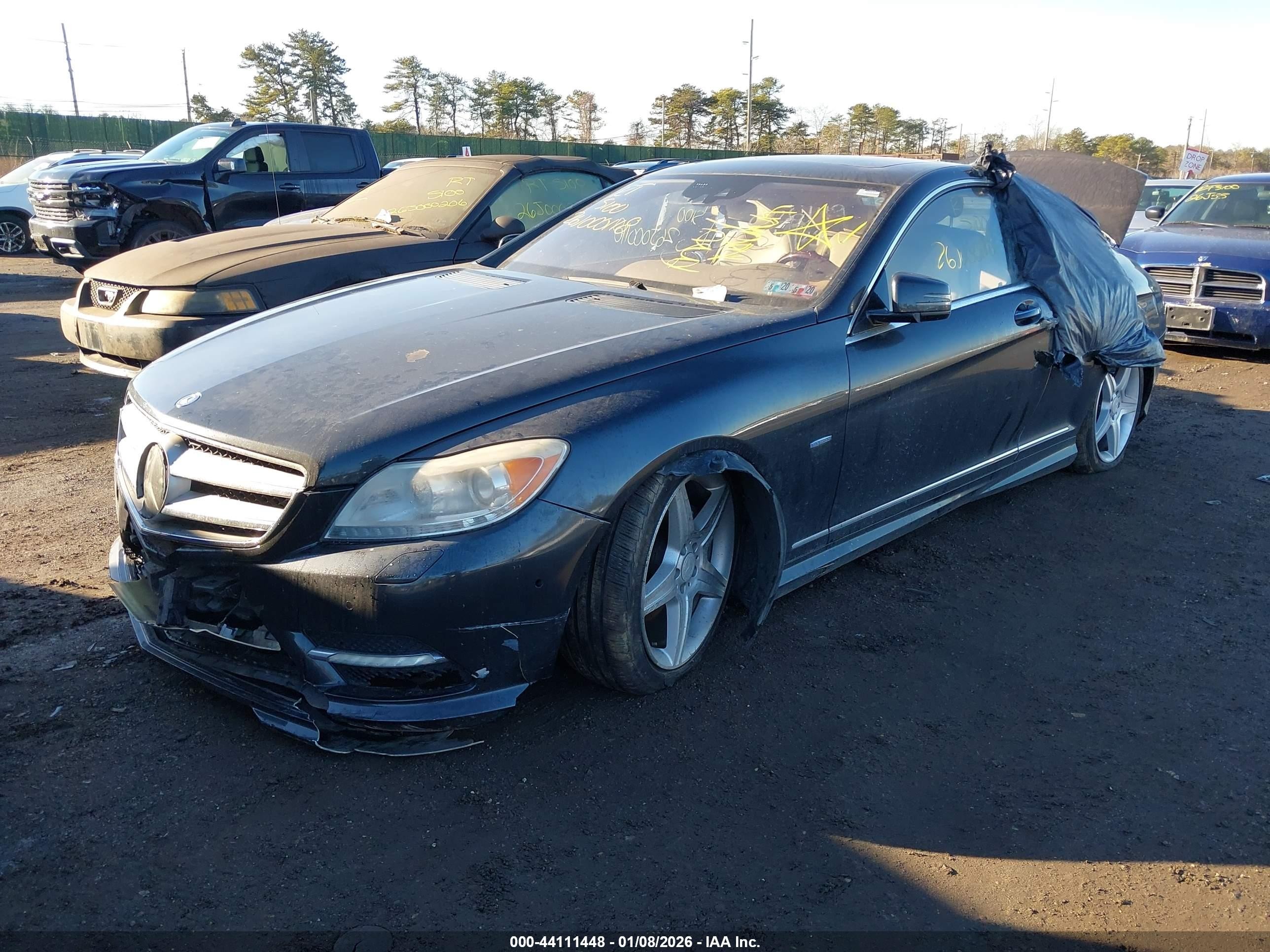 2011 Mercedes-benz Cl 550 4matic Black vin: WDDEJ9EB2BA026149