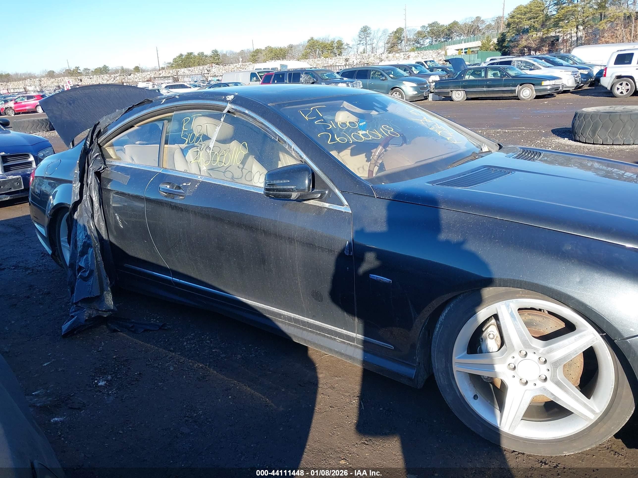 2011 Mercedes-benz Cl 550 4matic Black vin: WDDEJ9EB2BA026149