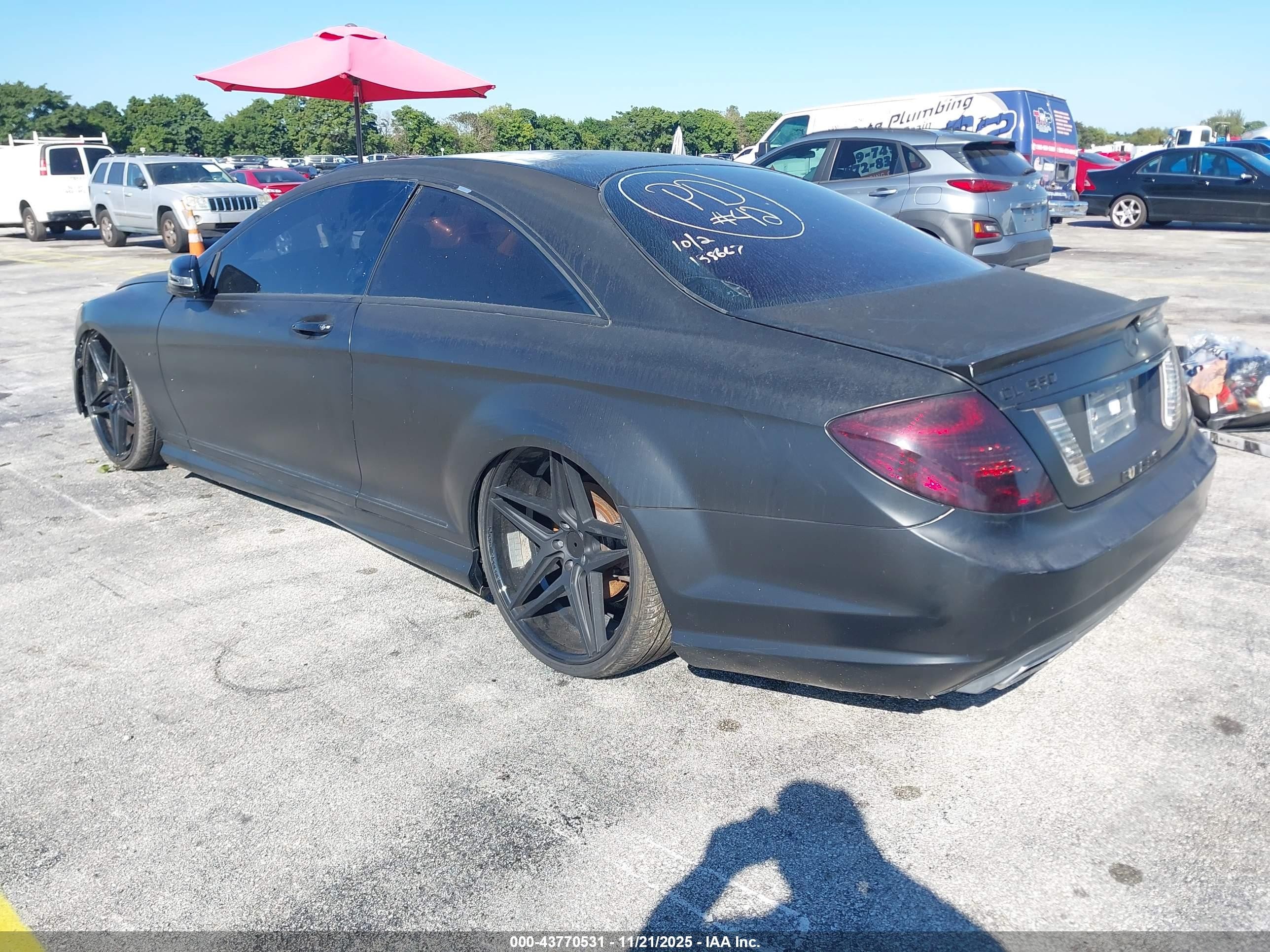 2011 Mercedes-benz Cl 550 4matic Black vin: WDDEJ9EB2BA026670