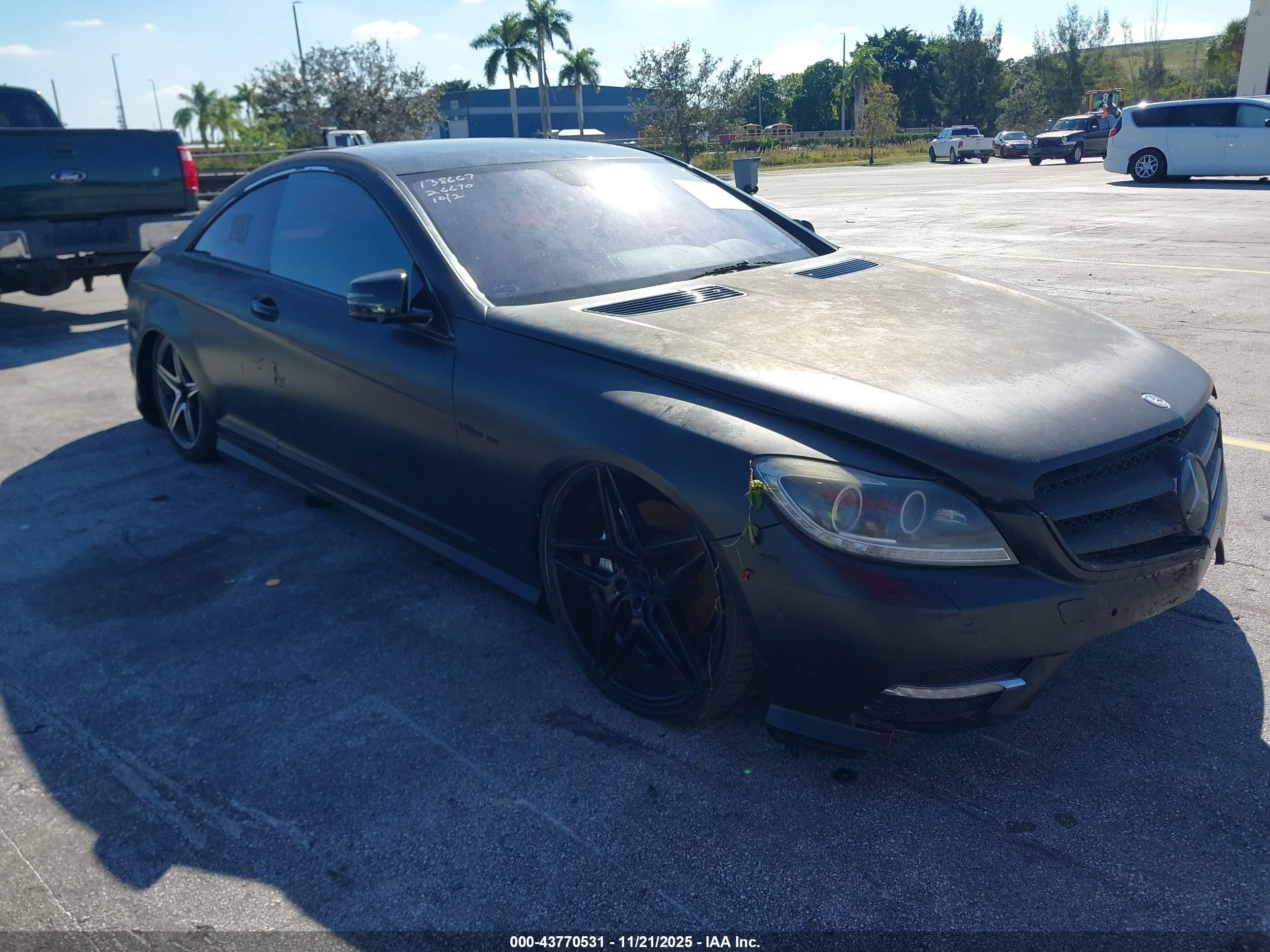 2011 Mercedes-benz Cl 550 4matic Black vin: WDDEJ9EB2BA026670