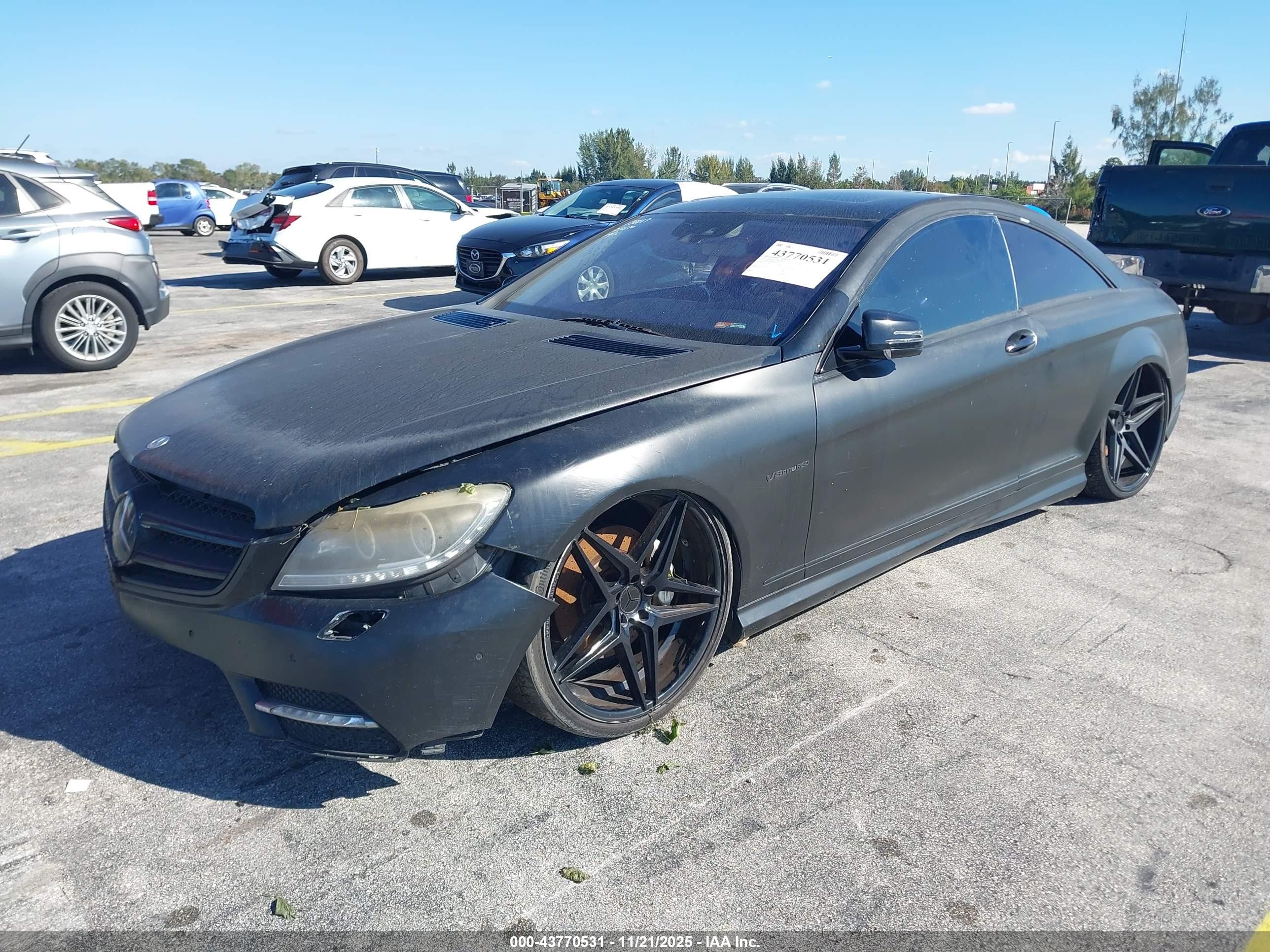 2011 Mercedes-benz Cl 550 4matic Black vin: WDDEJ9EB2BA026670