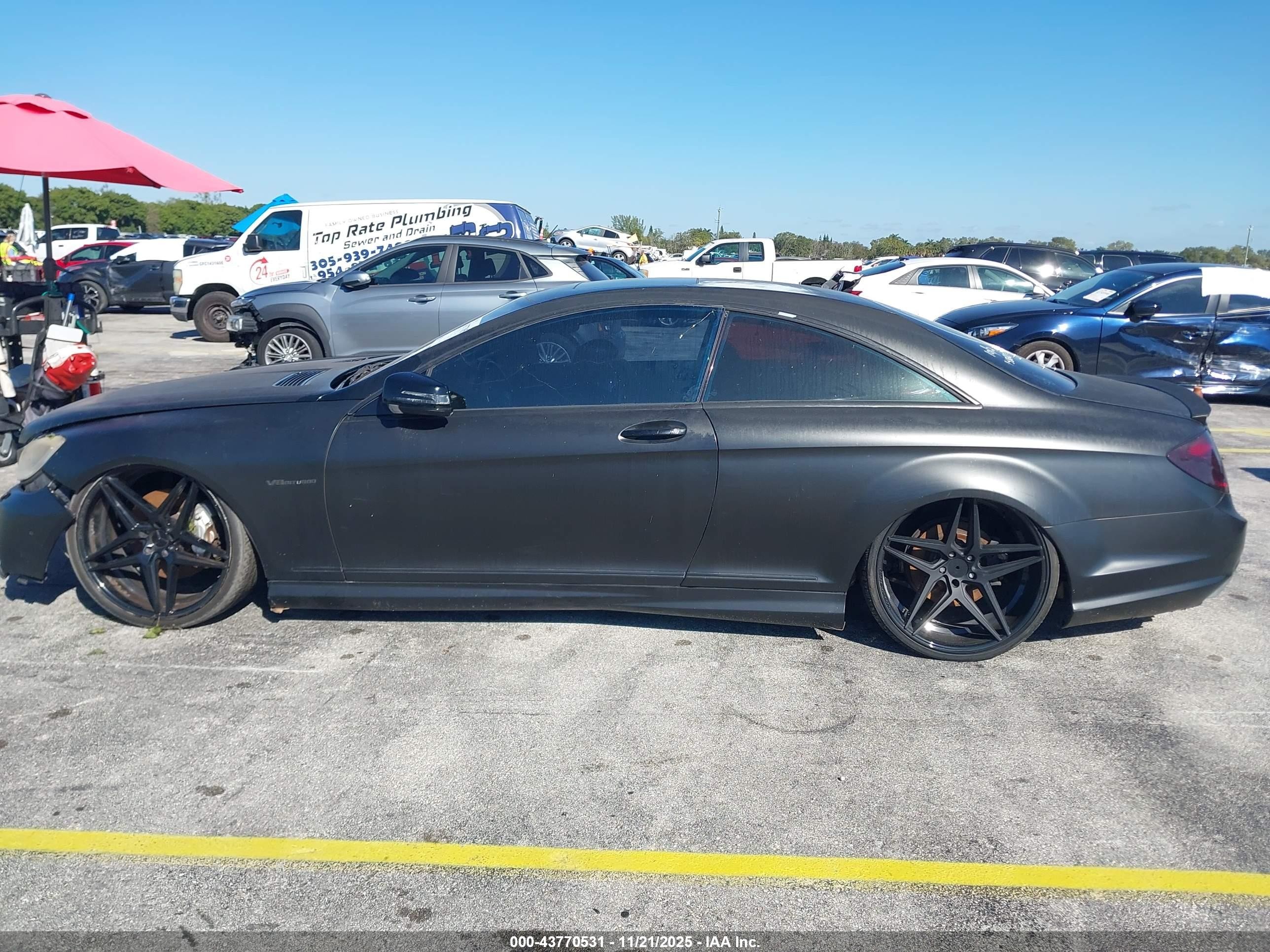 2011 Mercedes-benz Cl 550 4matic Black vin: WDDEJ9EB2BA026670
