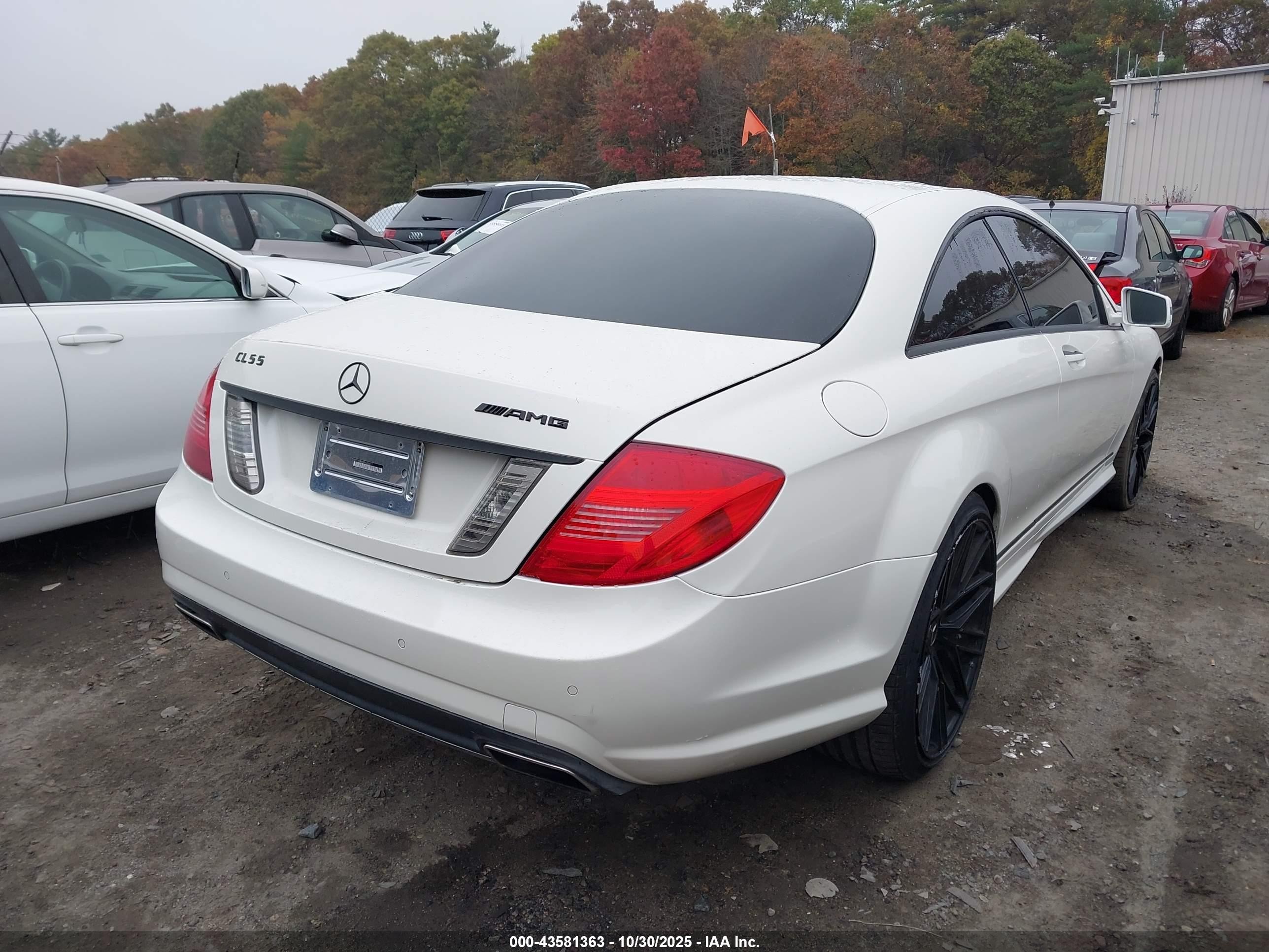 2011 Mercedes-benz Cl 550 4matic White vin: WDDEJ9EB5BA026811