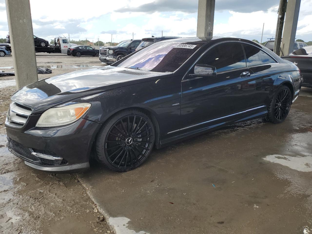 2012 Mercedes-benz Cl 550 4matic Black vin: WDDEJ9EB7CA030196
