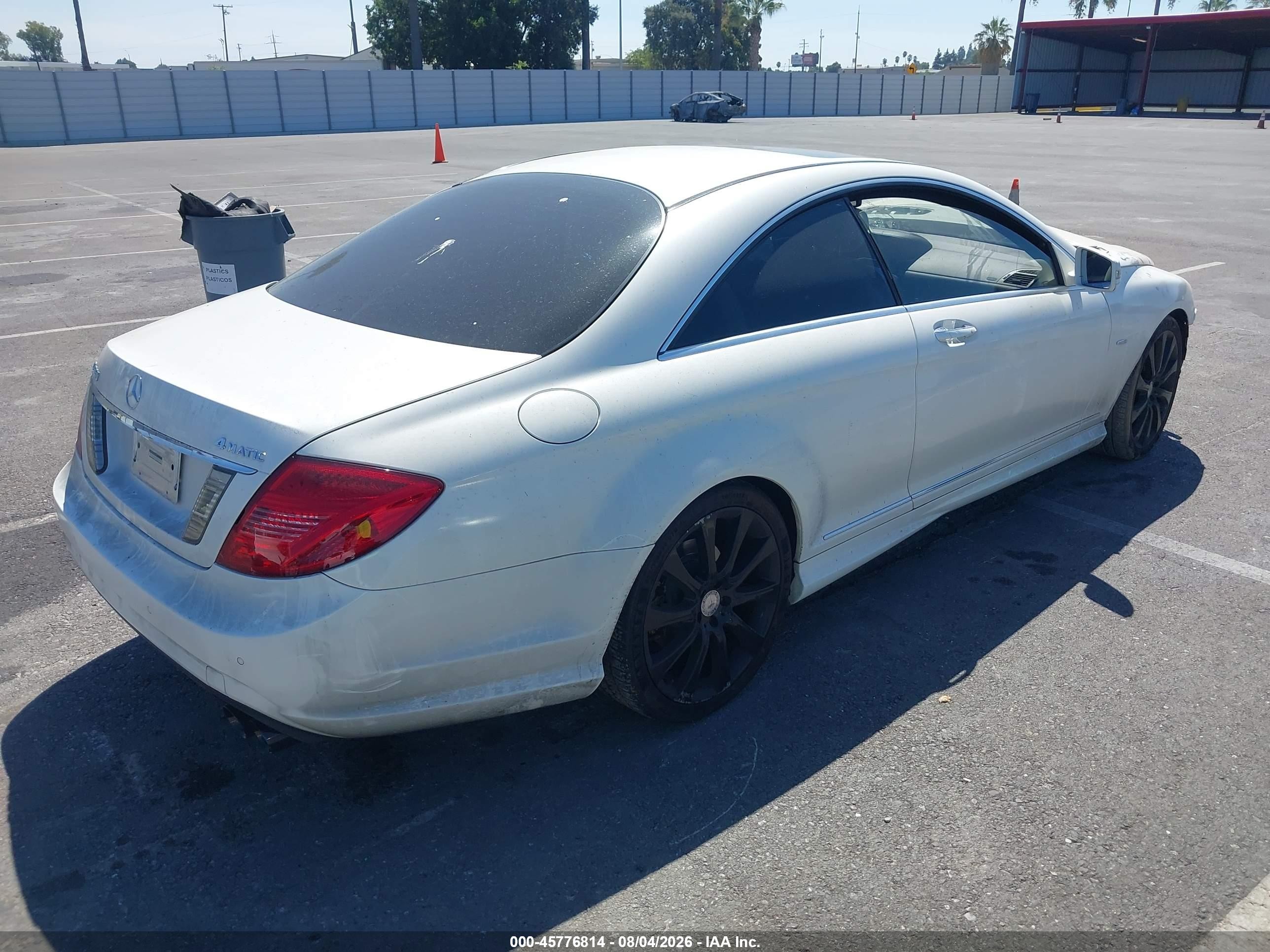 2013 Mercedes-benz Cl 550 4matic Белый vin: WDDEJ9EB9DA031271