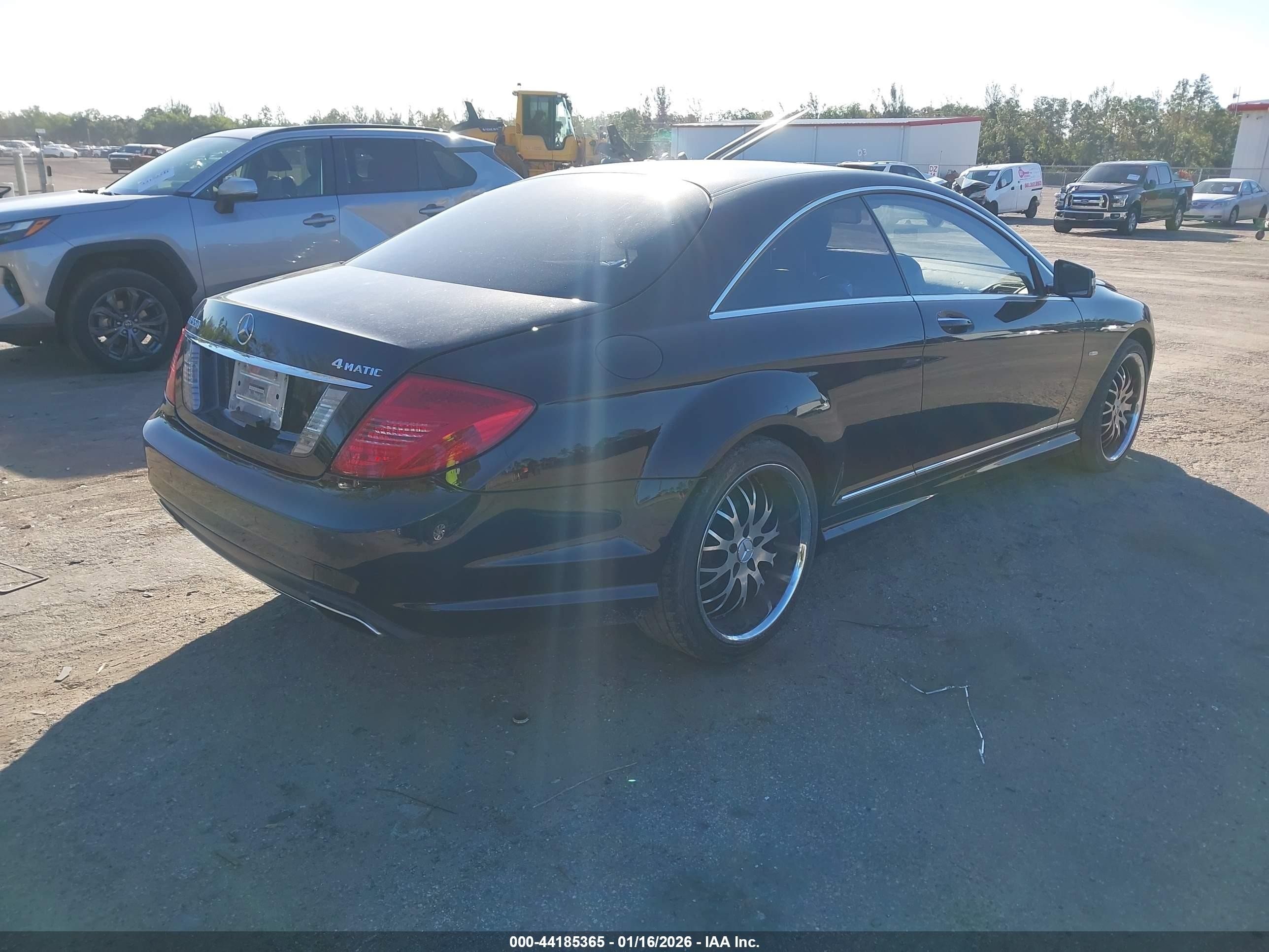 2011 Mercedes-benz Cl 550 4matic Black vin: WDDEJ9EBXBA026867