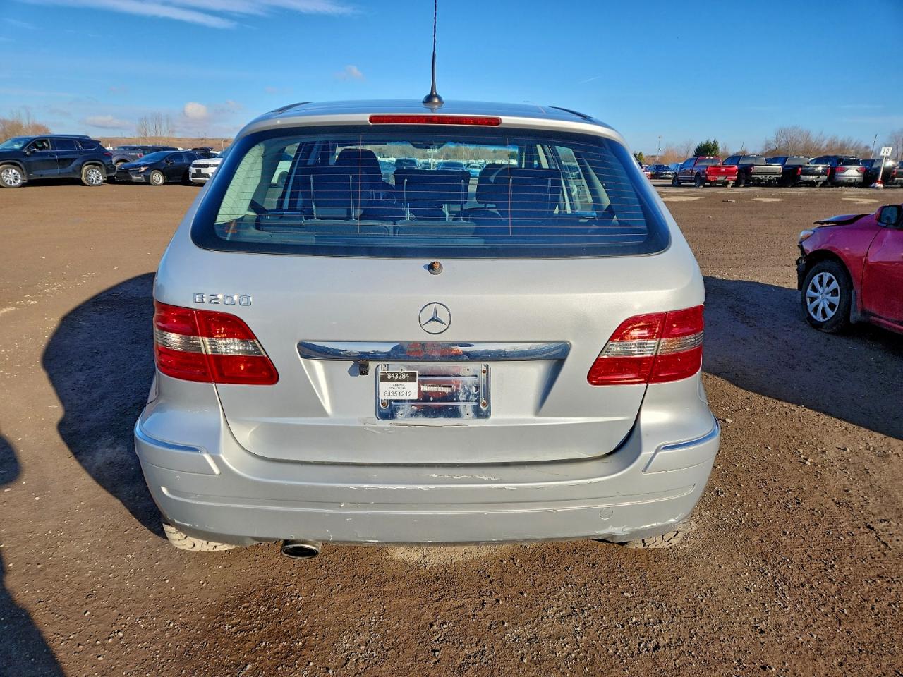 2008 Mercedes-benz B200 Silver vin: WDDFH33X28J351212