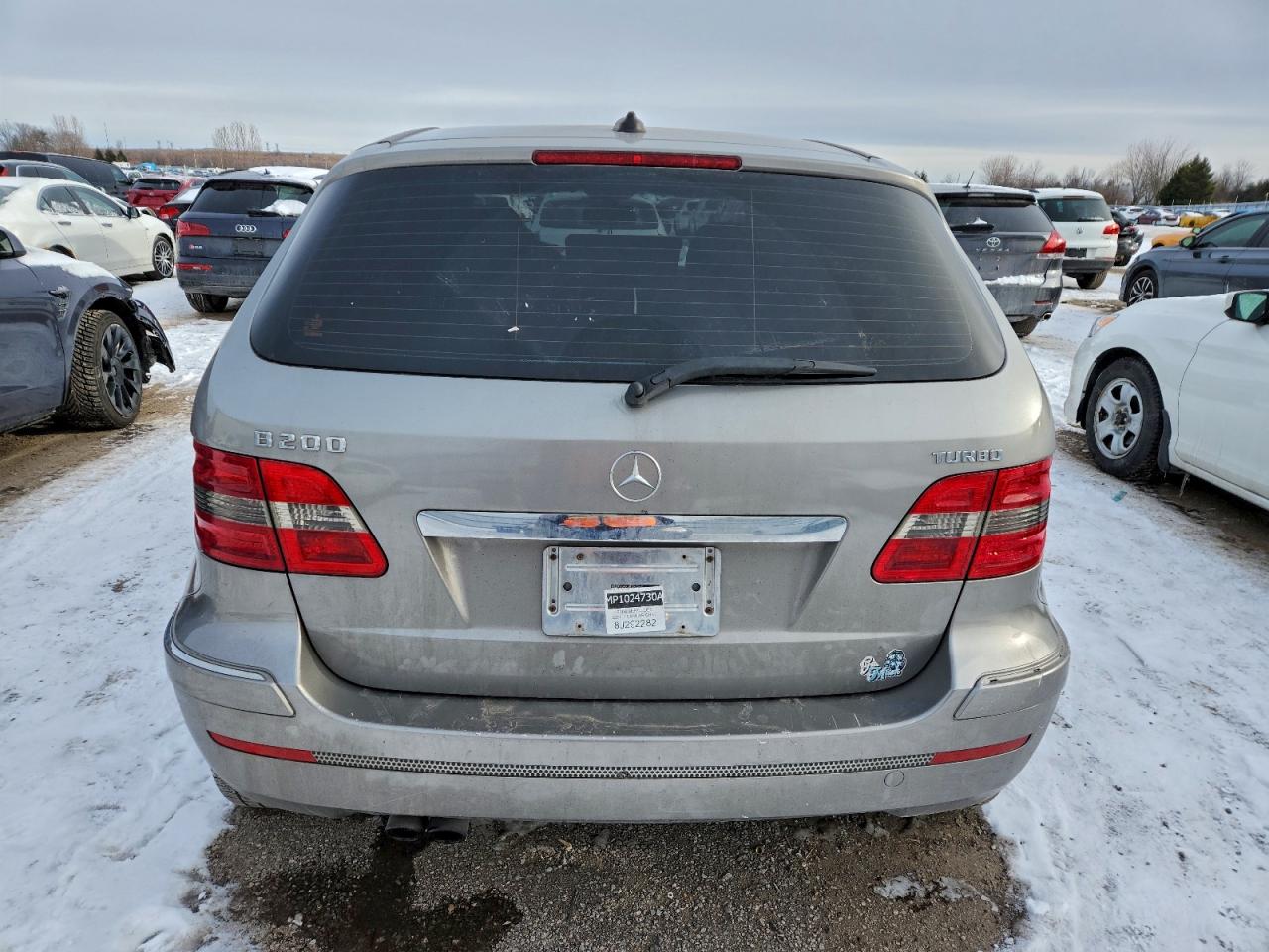 2008 Mercedes-benz B200 Gray vin: WDDFH34X38J292282