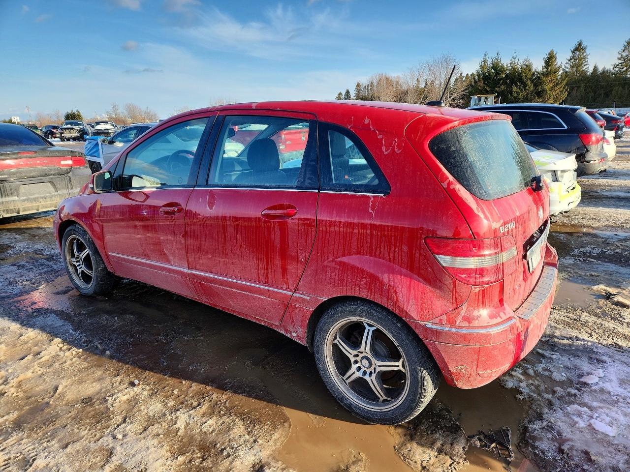 2009 Mercedes-benz B200 Red vin: WDDFH34X89J467367