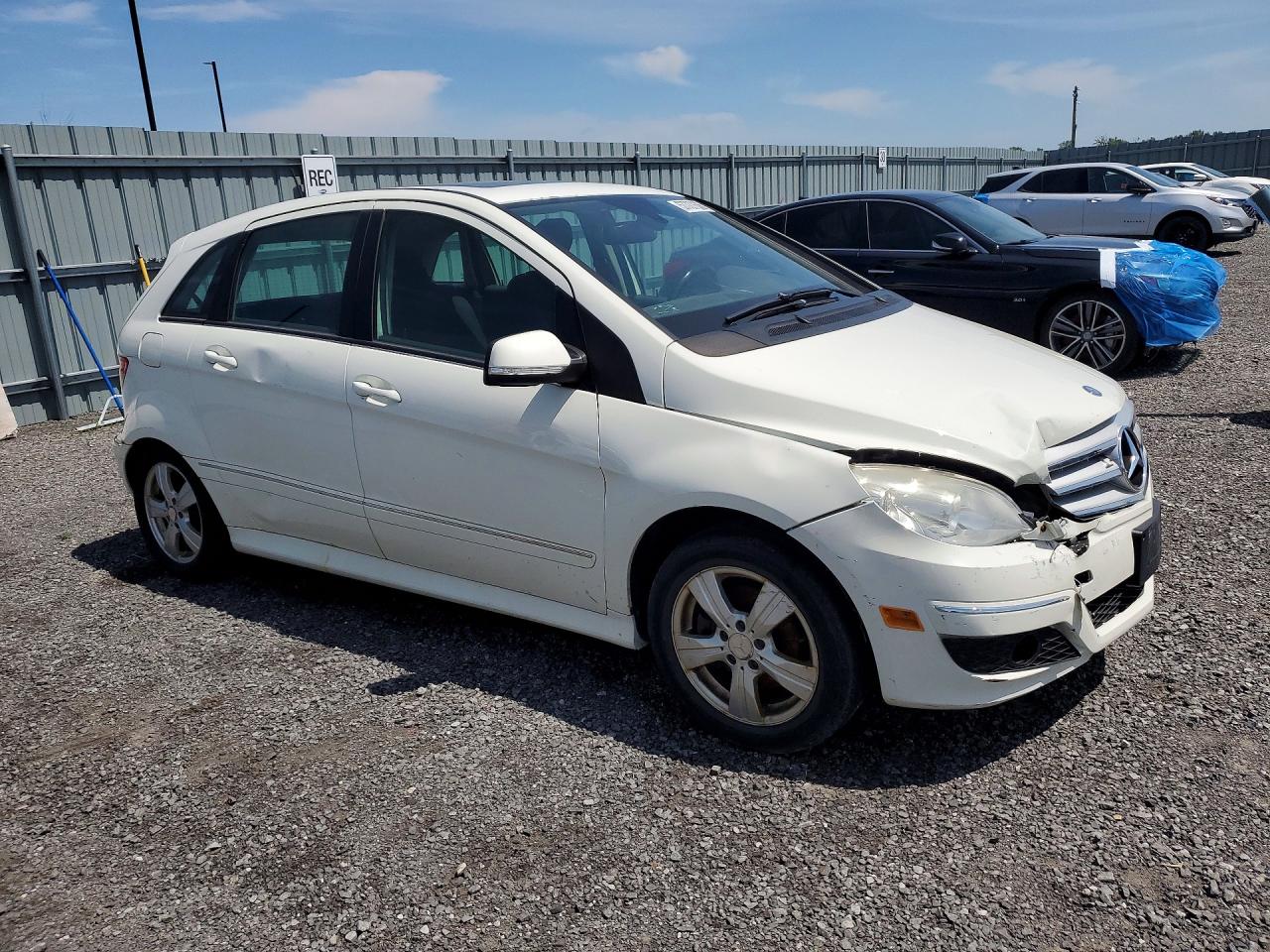 2010 Mercedes-benz B200 Белый vin: WDDFH3DB0AJ572526