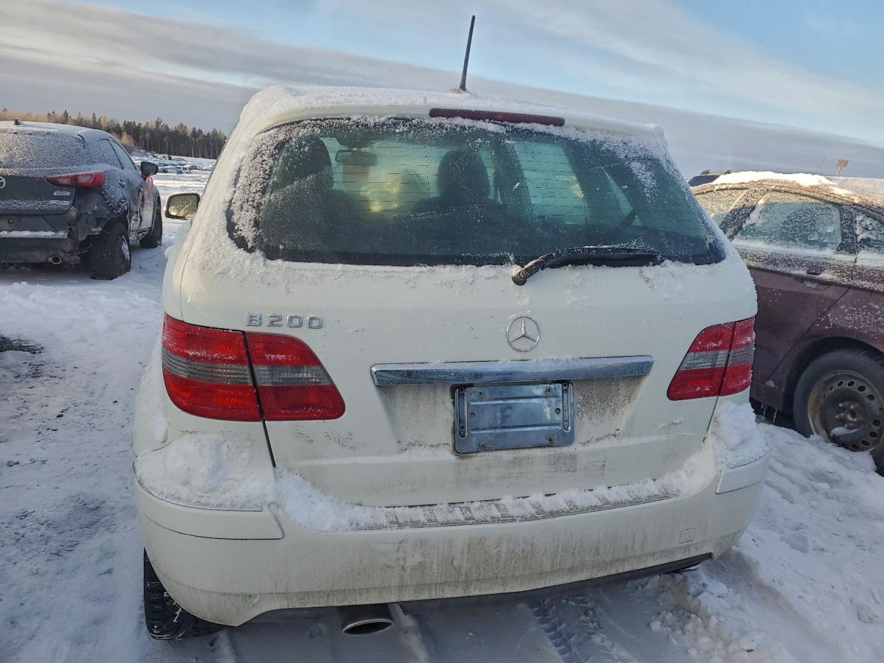 2011 Mercedes-benz B200 White vin: WDDFH3DB1BJ626272