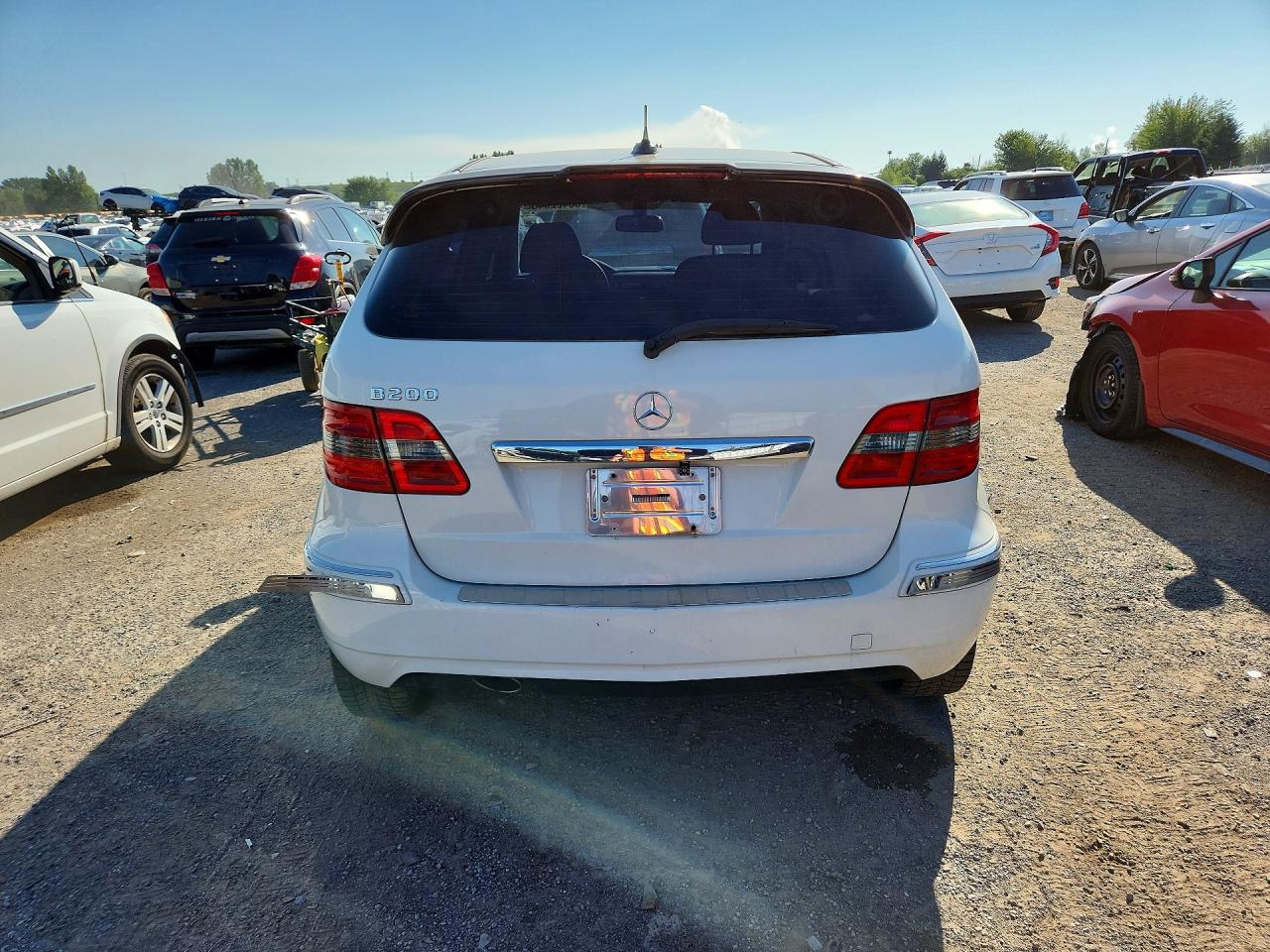 2010 Mercedes-benz B200 Белый vin: WDDFH3DB9AJ595402