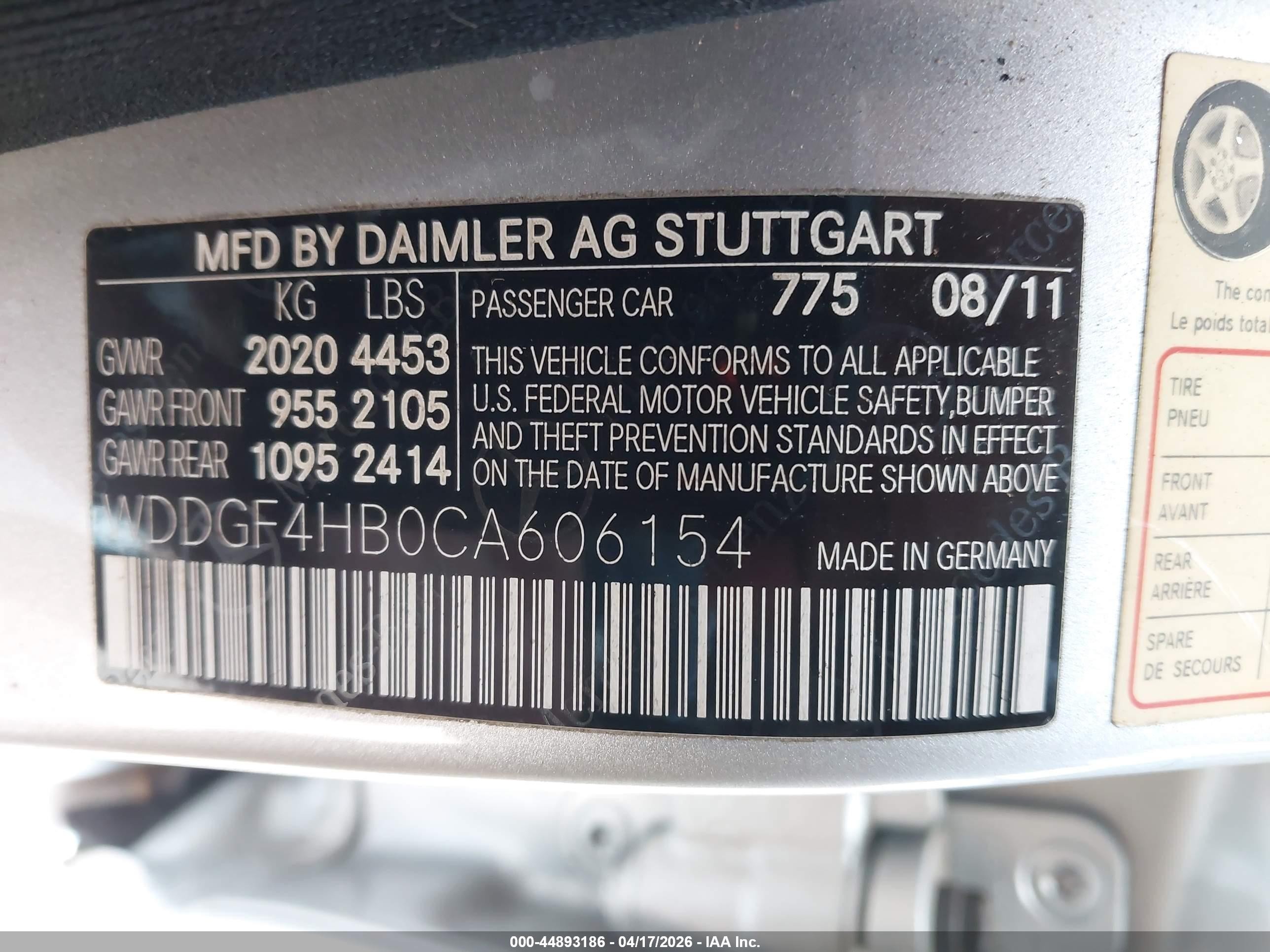 2012 Mercedes-benz C 250 Sport Серебряный vin: WDDGF4HB0CA606154