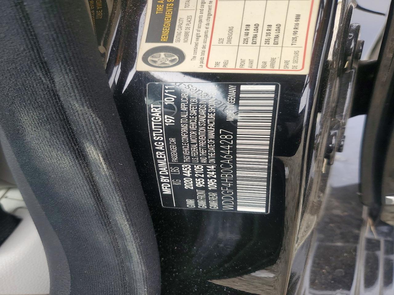 2012 Mercedes-benz C 250 Черный vin: WDDGF4HB0CA644287