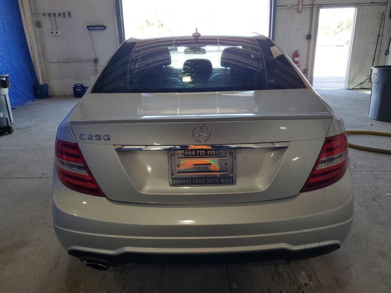 2012 Mercedes-benz C 250 Silver vin: WDDGF4HB0CR218665 Damage: Rear Bumper, Heavy Scratch, 1/2 To 1 Inch