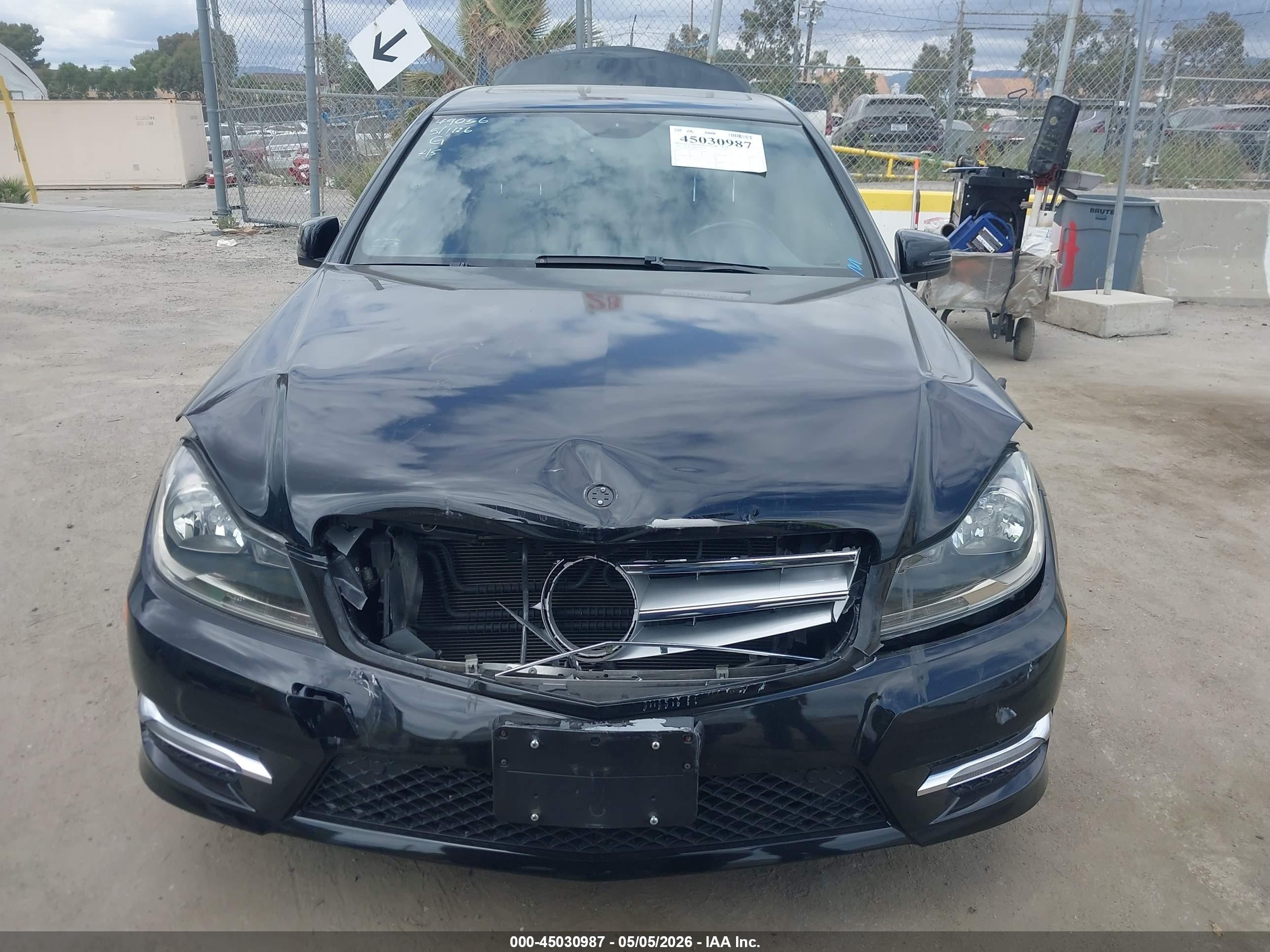 2012 Mercedes-benz C 250 Sport Black vin: WDDGF4HB0CR235224