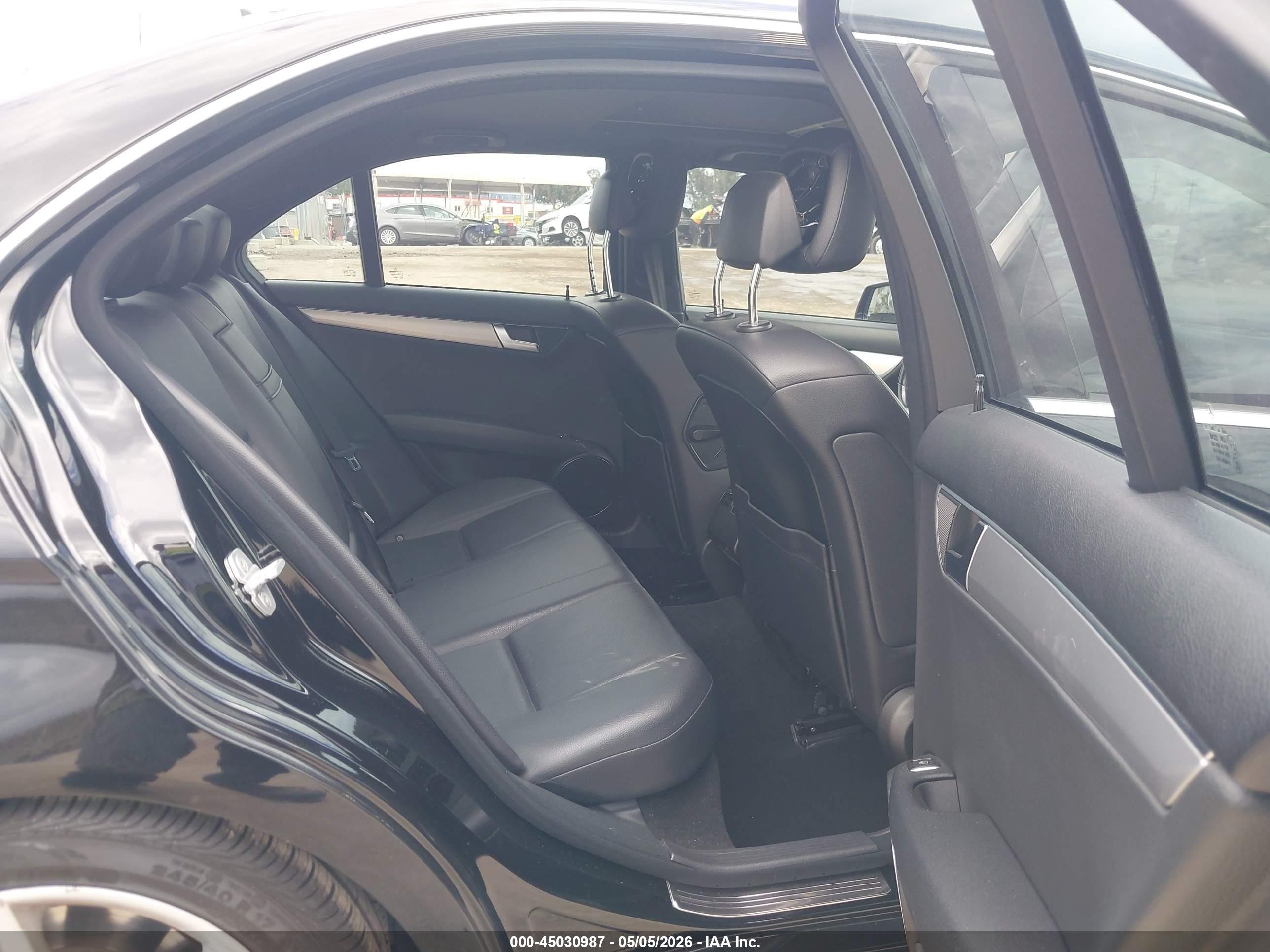2012 Mercedes-benz C 250 Sport Black vin: WDDGF4HB0CR235224
