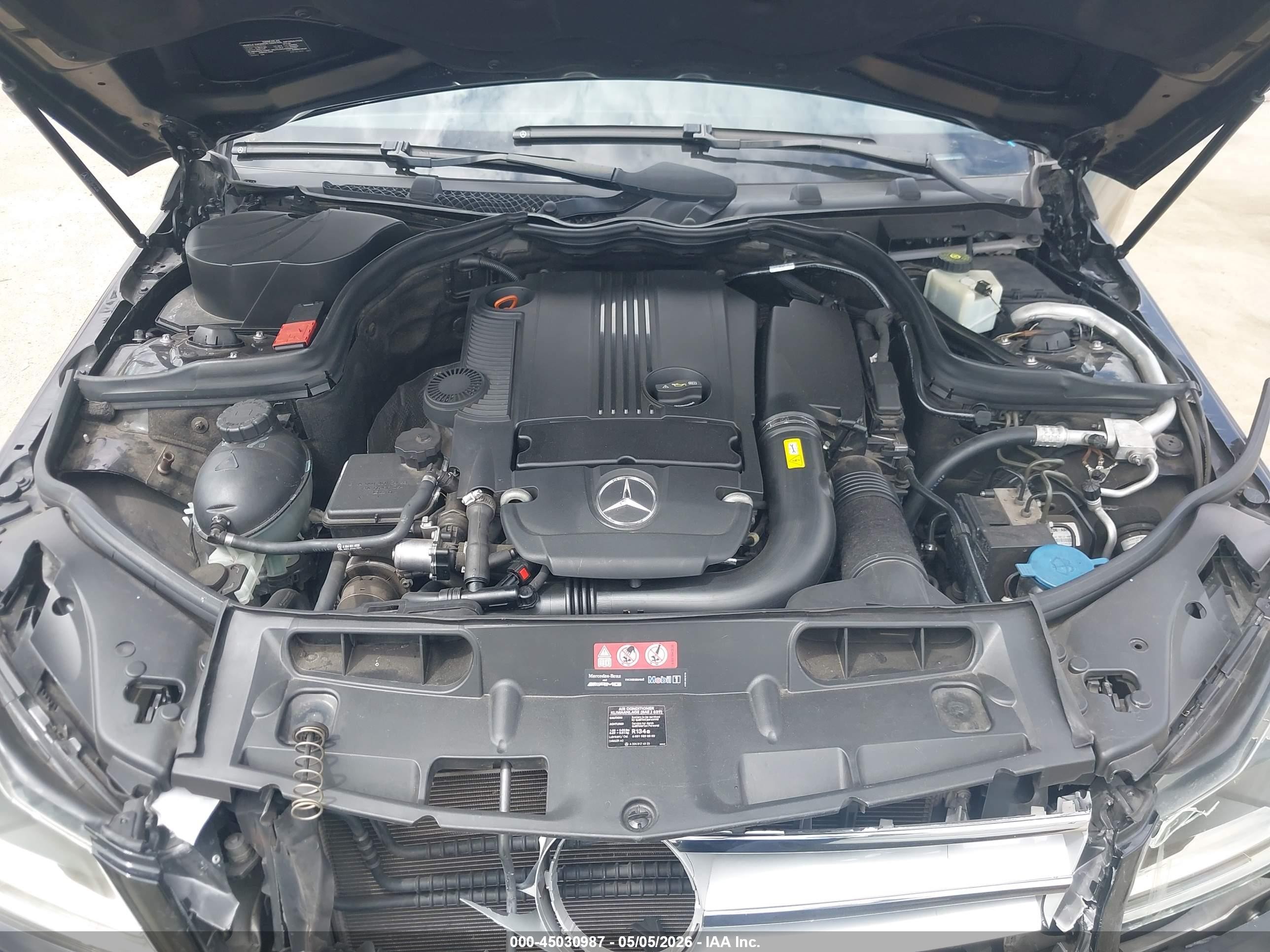 2012 Mercedes-benz C 250 Sport Black vin: WDDGF4HB0CR235224