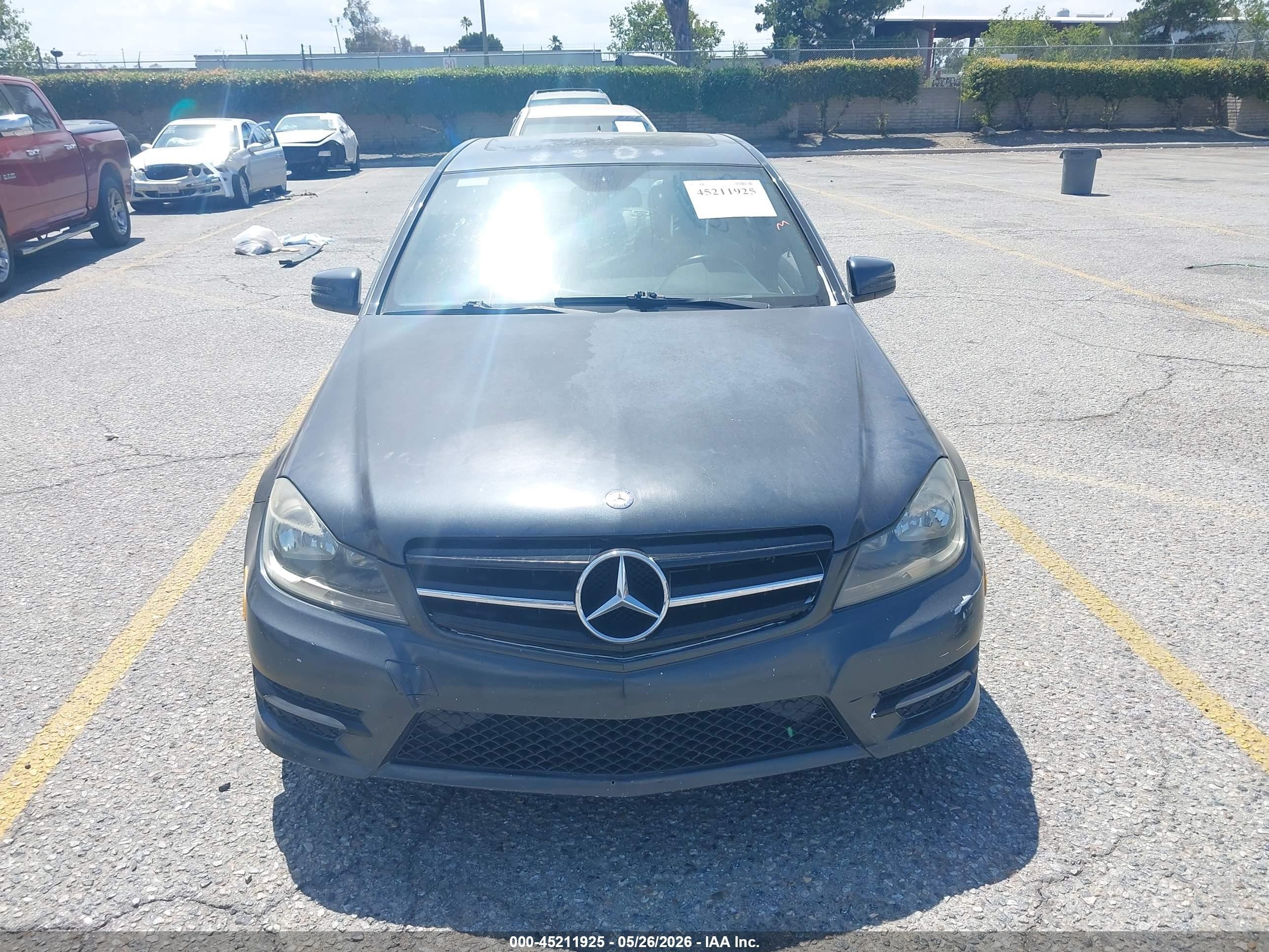 2013 Mercedes-benz C 250 Sport Gray vin: WDDGF4HB0DA789895