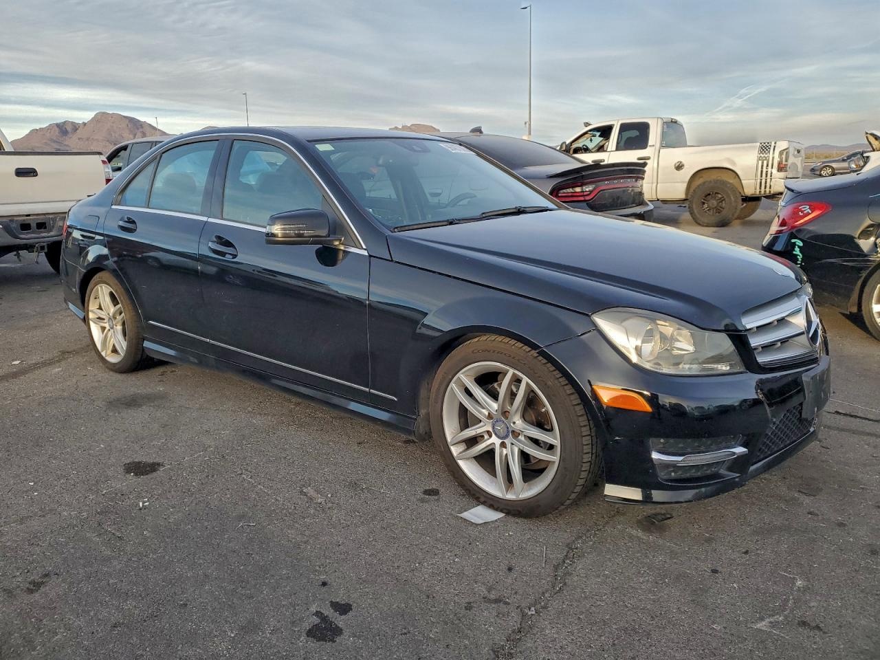 2013 Mercedes-benz C 250 Black vin: WDDGF4HB0DA803813