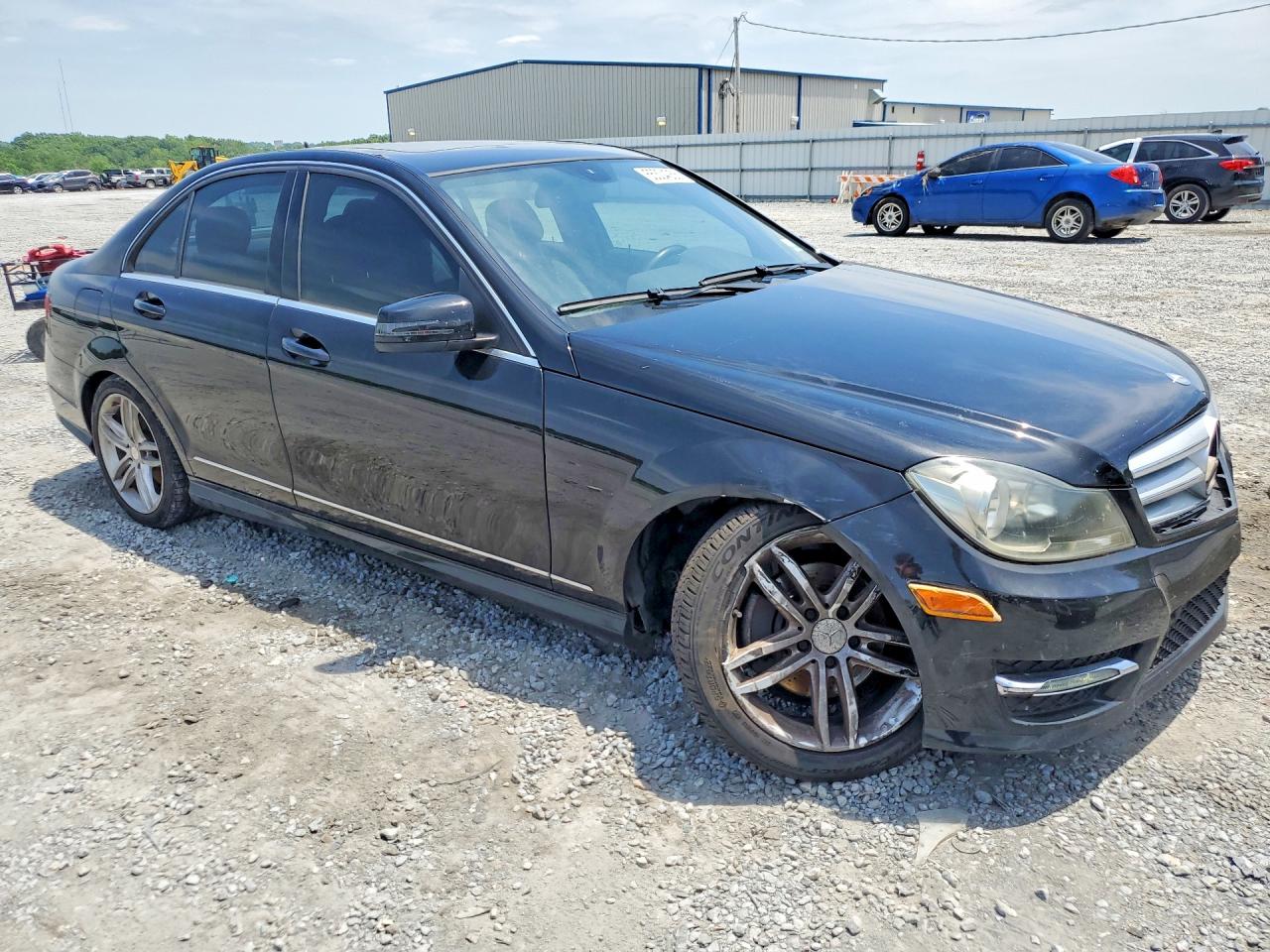 2013 Mercedes-benz C 250 Black vin: WDDGF4HB0DG080915