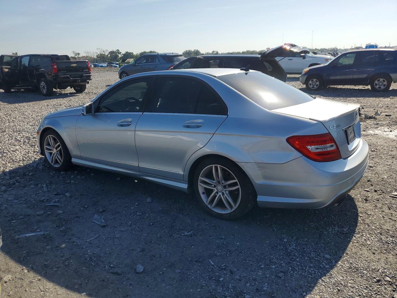 2014 Mercedes-benz C 250 Silver vin: WDDGF4HB0EA948092