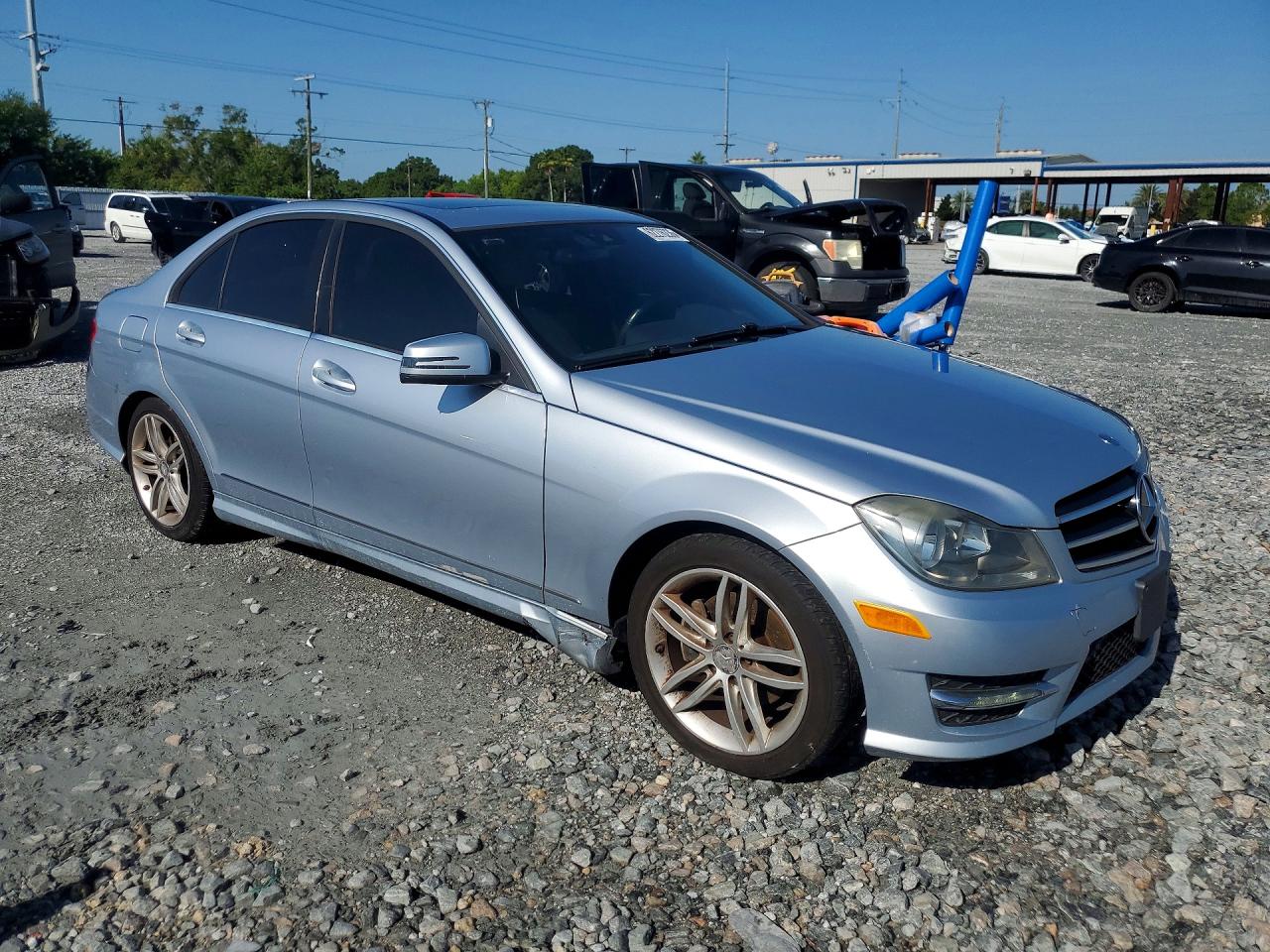 2014 Mercedes-benz C 250 Silver vin: WDDGF4HB0EA948092
