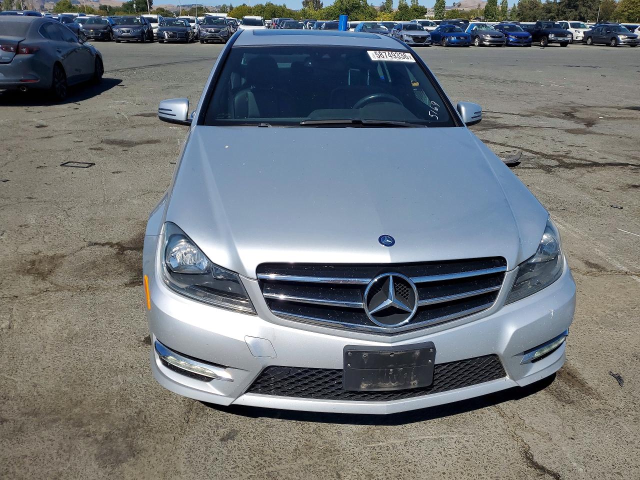 2014 Mercedes-benz C 250 Silver vin: WDDGF4HB0EA955169