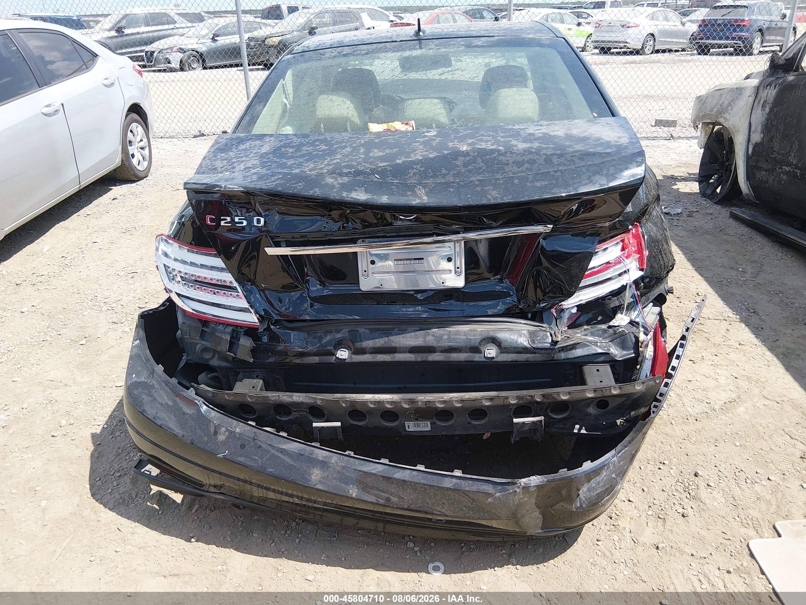 2014 Mercedes-benz C 250 Sport Black vin: WDDGF4HB0EA955480