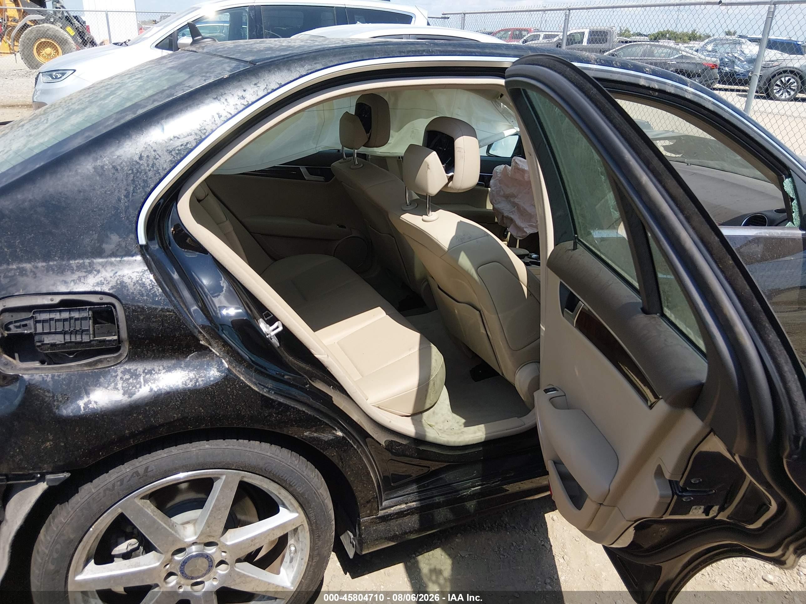 2014 Mercedes-benz C 250 Sport Black vin: WDDGF4HB0EA955480