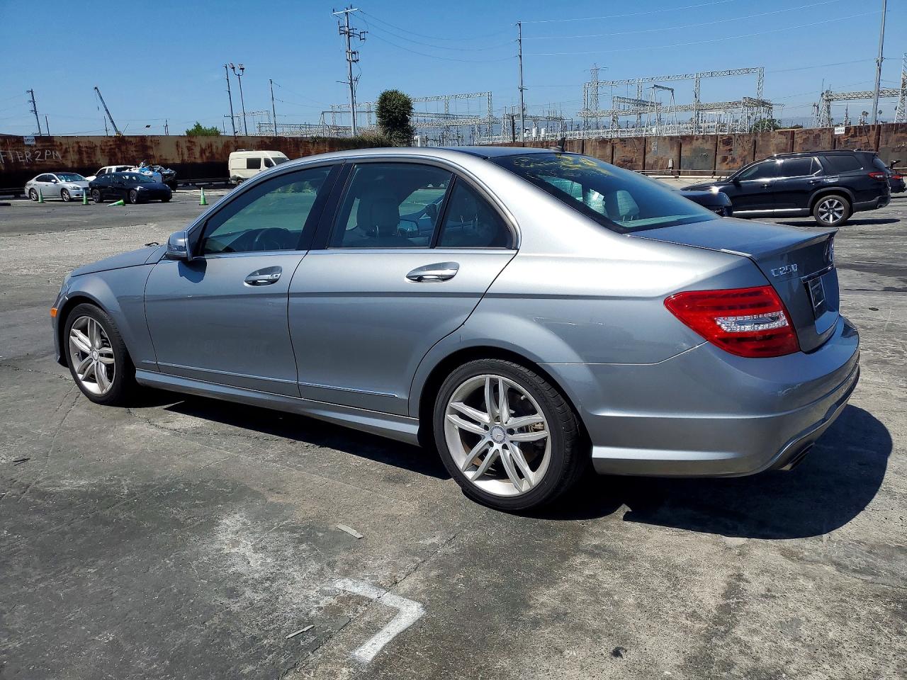 2014 Mercedes-benz C 250 Silver vin: WDDGF4HB0EA965961