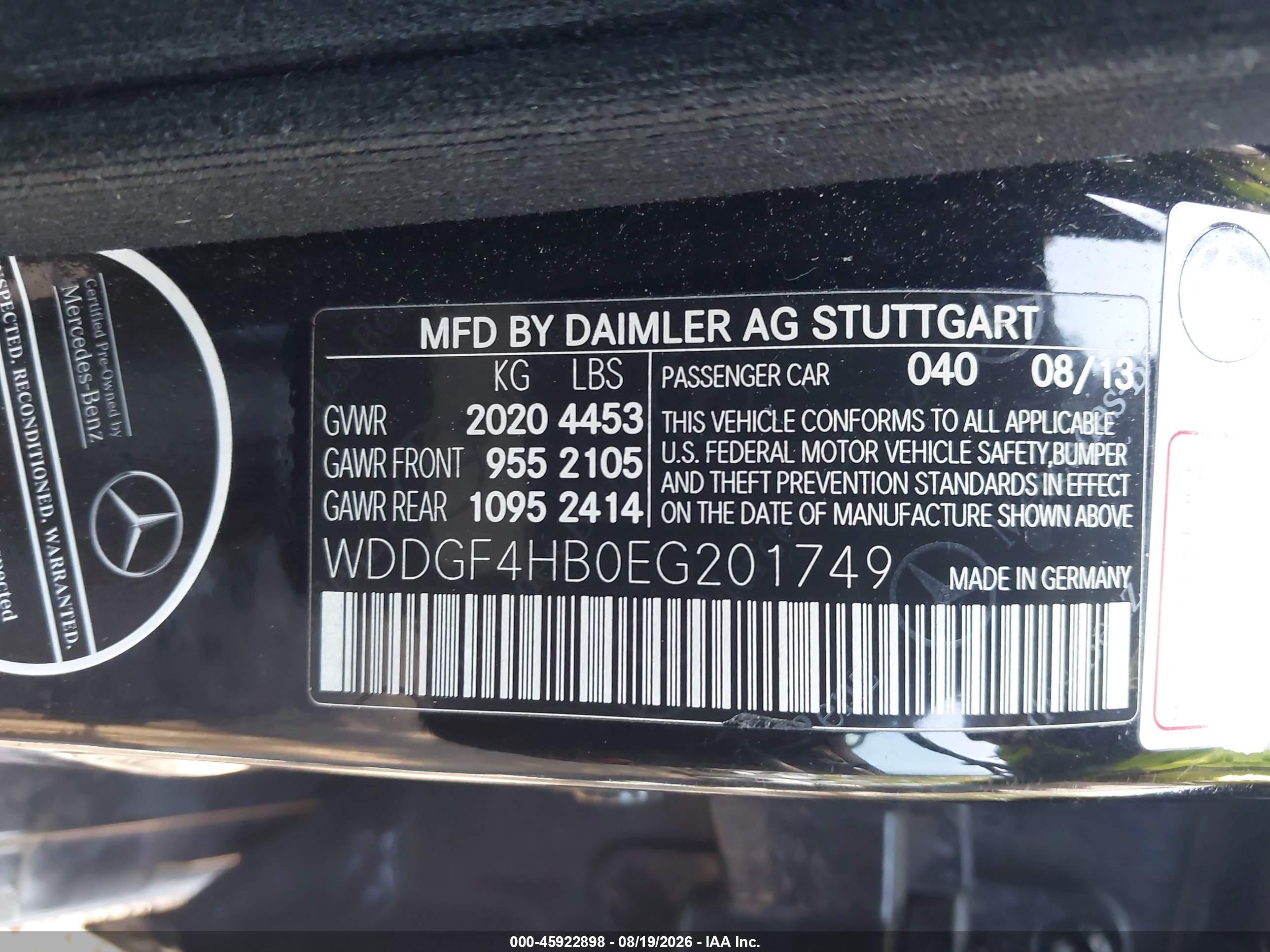 2014 Mercedes-benz C 250 Sport Black vin: WDDGF4HB0EG201749