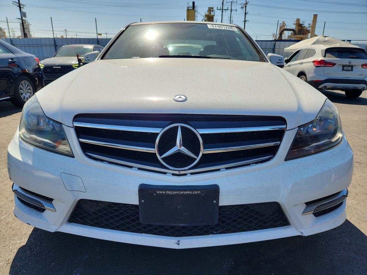 2014 Mercedes-benz C 250 White vin: WDDGF4HB0EG242799