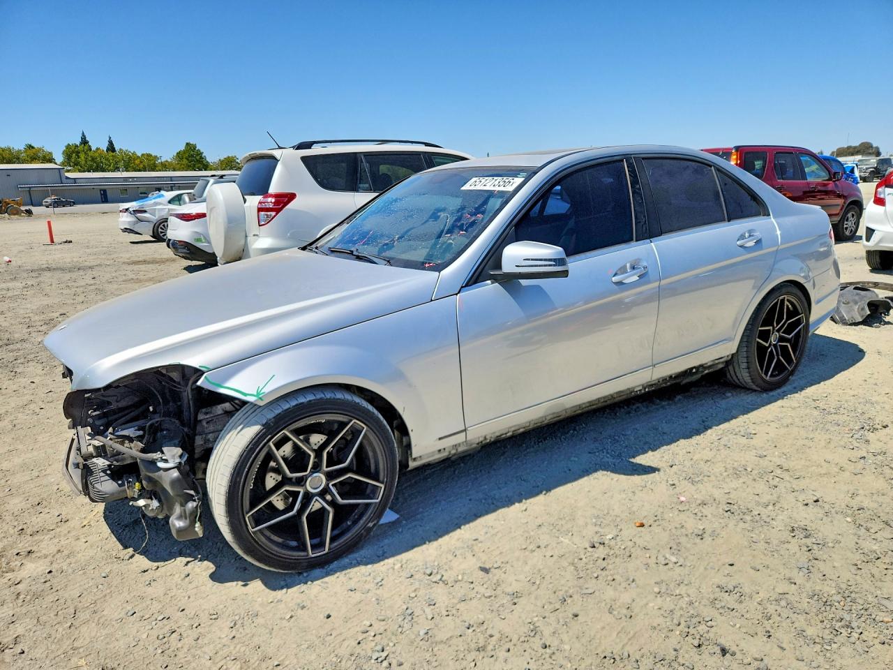 2014 Mercedes-benz C 250 Silver vin: WDDGF4HB0ER305520