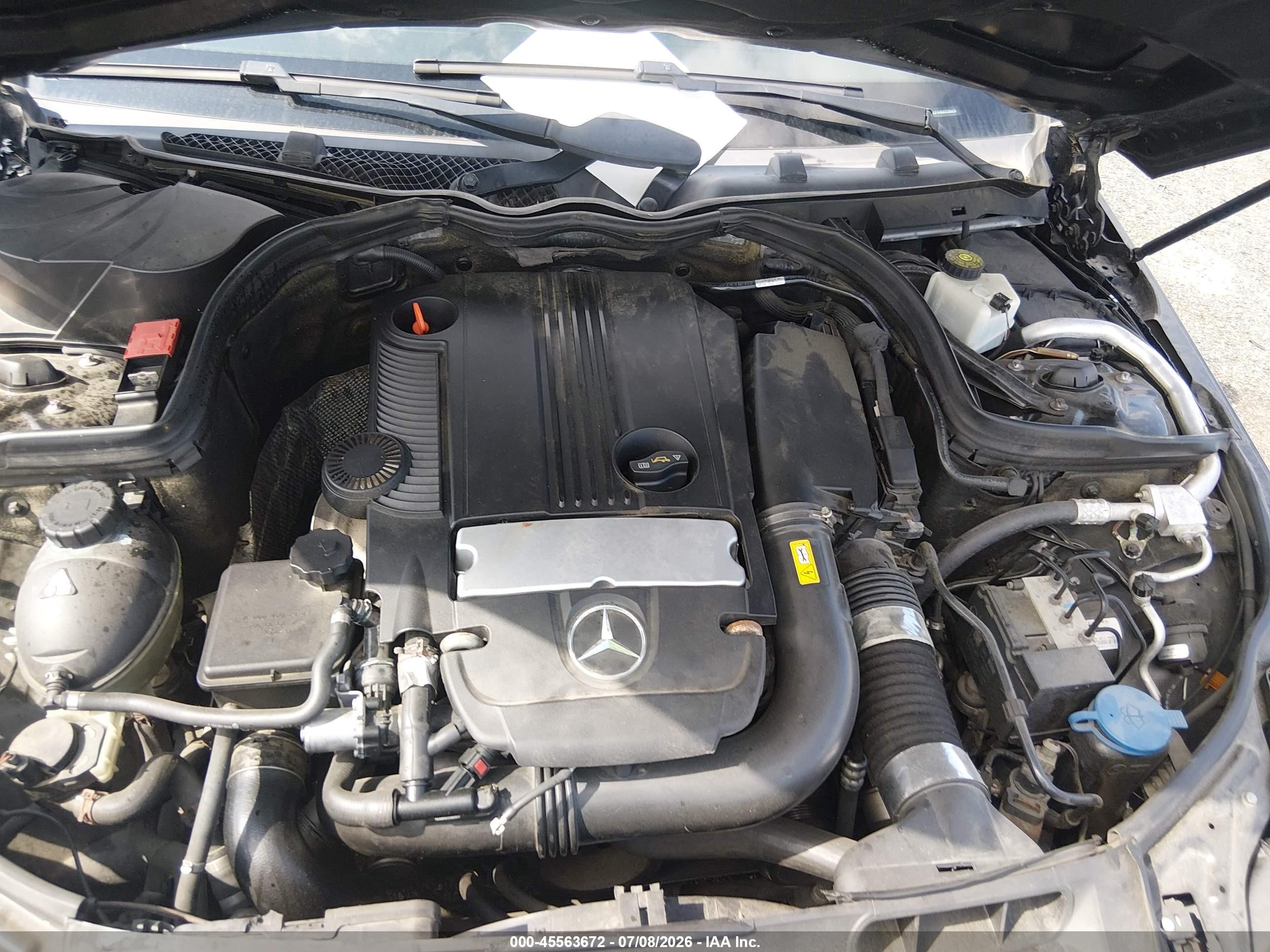 2014 Mercedes-benz C 250 Sport Black vin: WDDGF4HB0ER305629