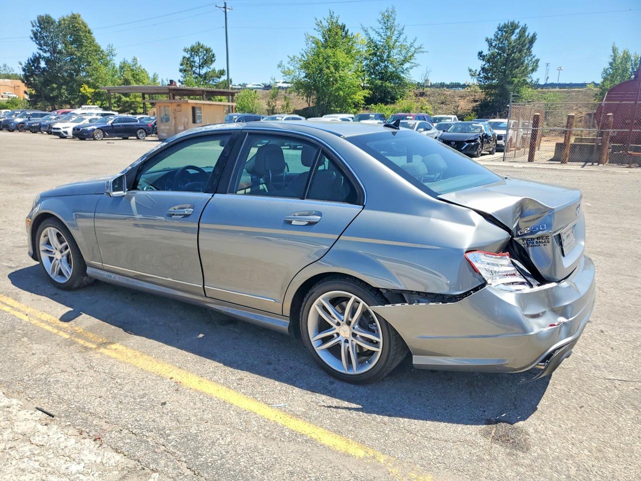 2014 Mercedes-benz C 250 Silver vin: WDDGF4HB0ER306036