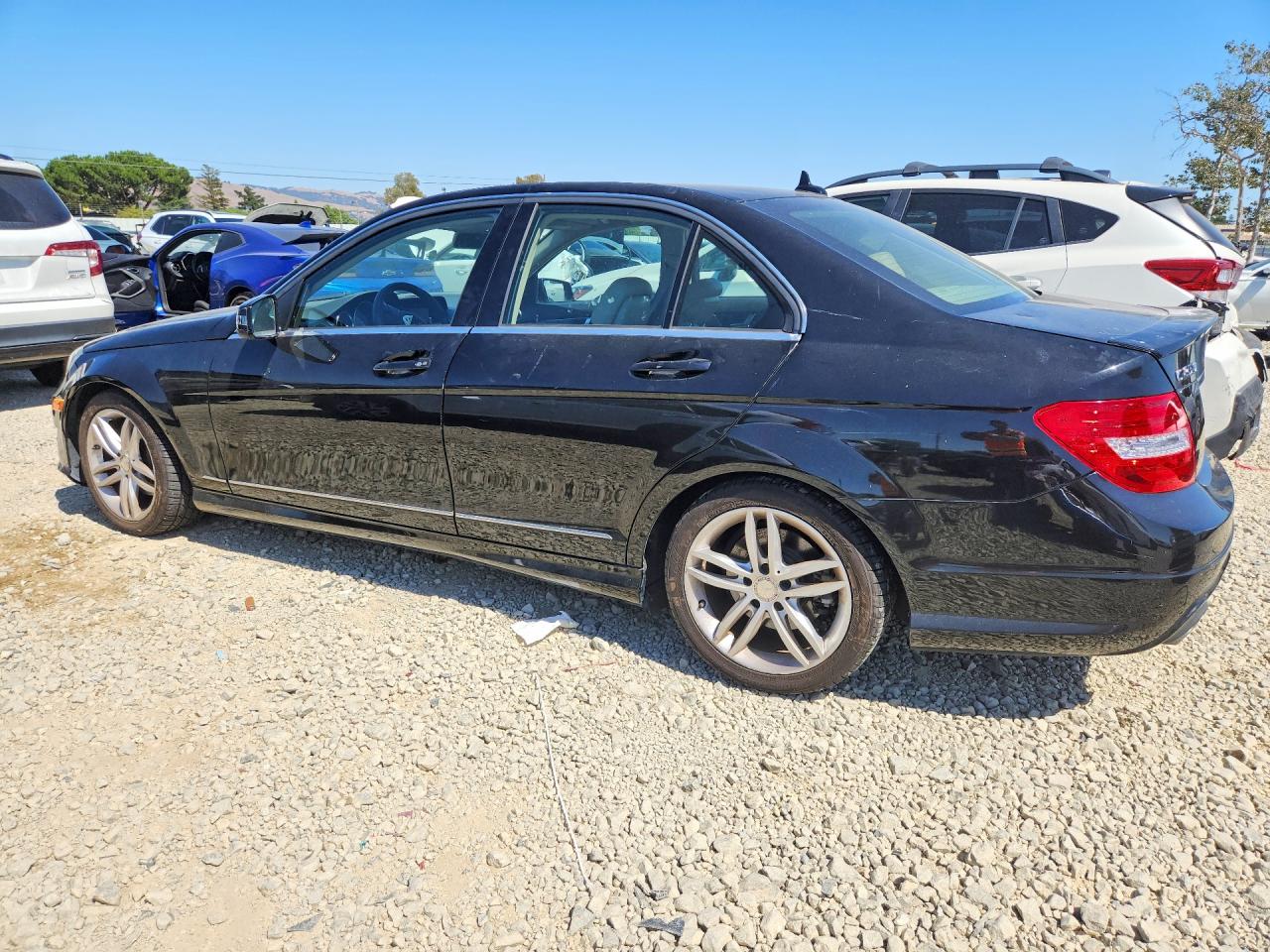2014 Mercedes-benz C 250 Black vin: WDDGF4HB0ER306389