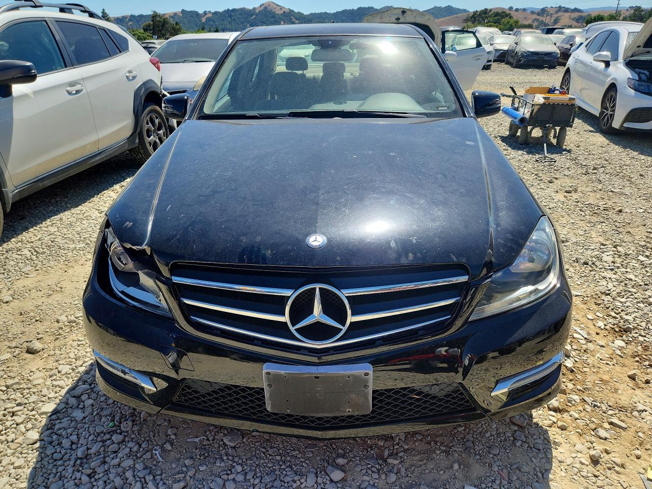 2014 Mercedes-benz C 250 Black vin: WDDGF4HB0ER306389