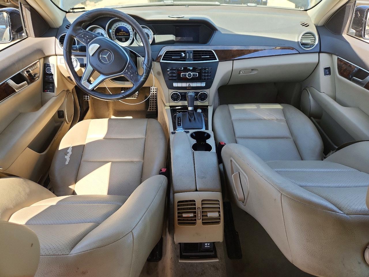 2014 Mercedes-benz C 250 Black vin: WDDGF4HB0ER306389