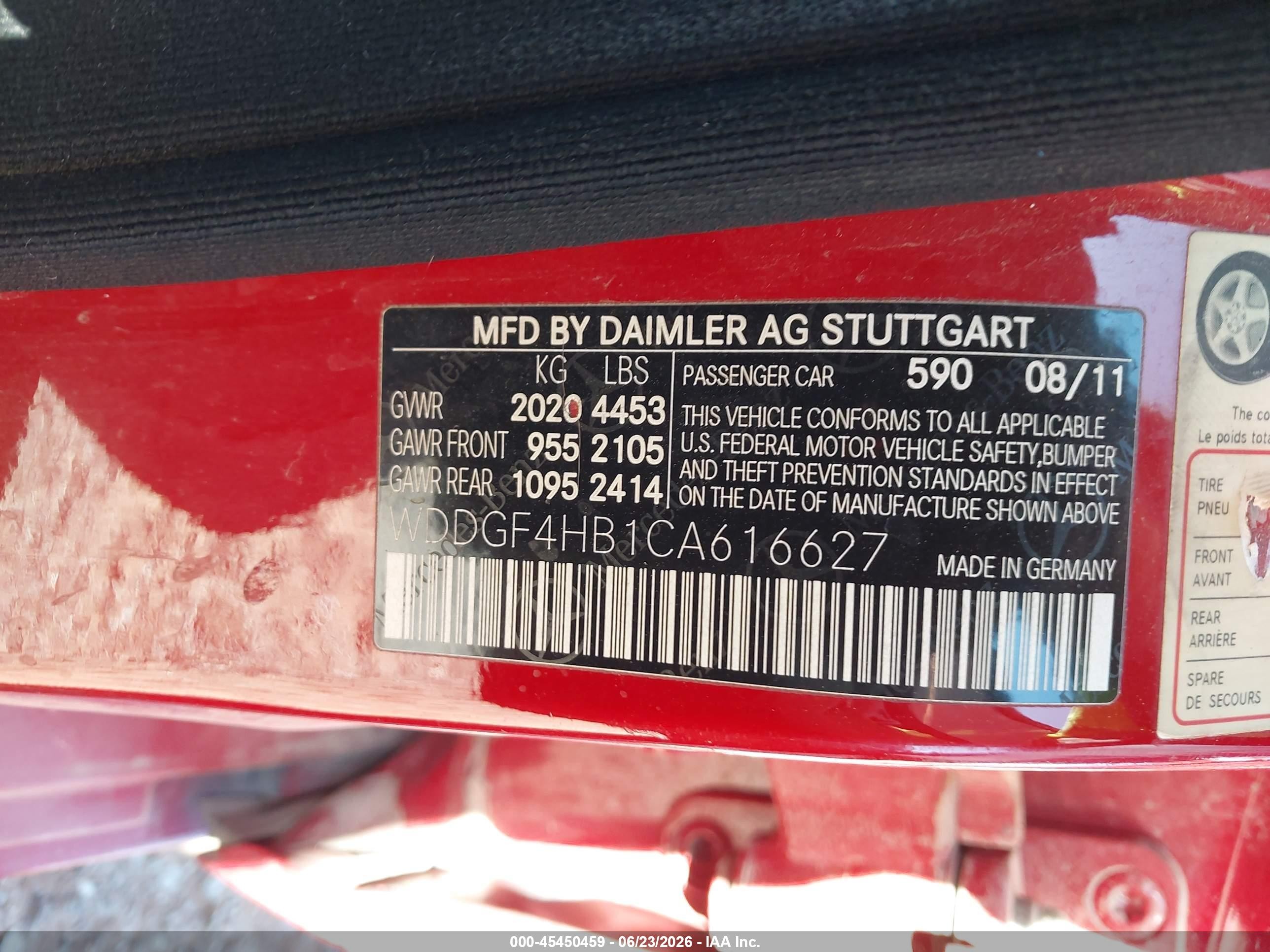 2012 Mercedes-benz C 250 Luxury/sport Red vin: WDDGF4HB1CA616627