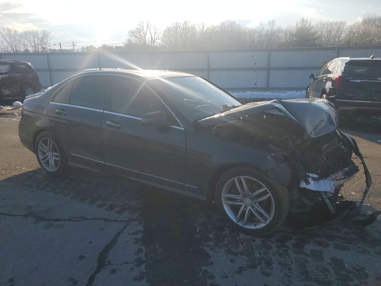 2012 Mercedes-benz C 250 Black vin: WDDGF4HB1CA624386