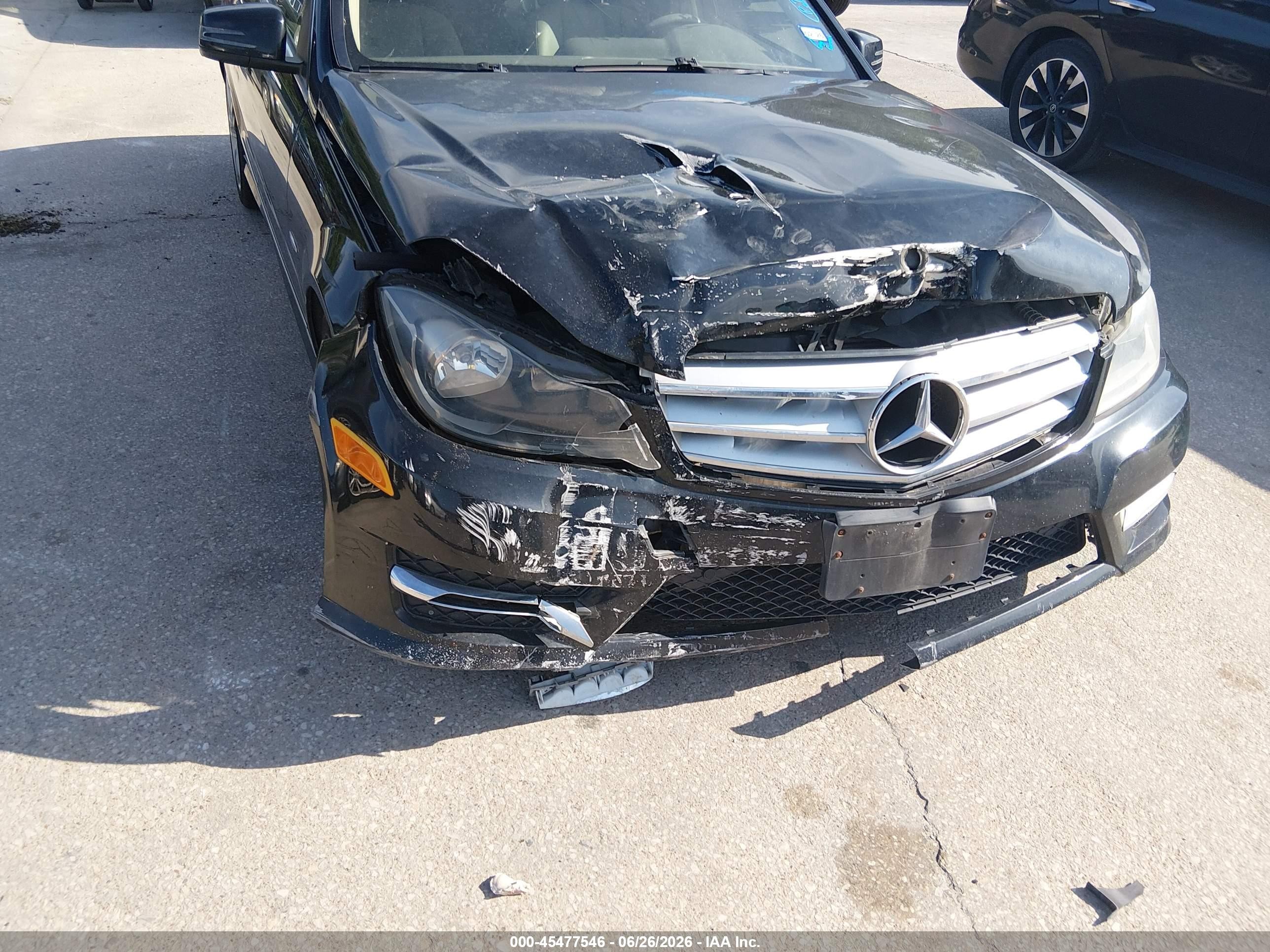 2012 Mercedes-benz C 250 Sport Black vin: WDDGF4HB1CA628650