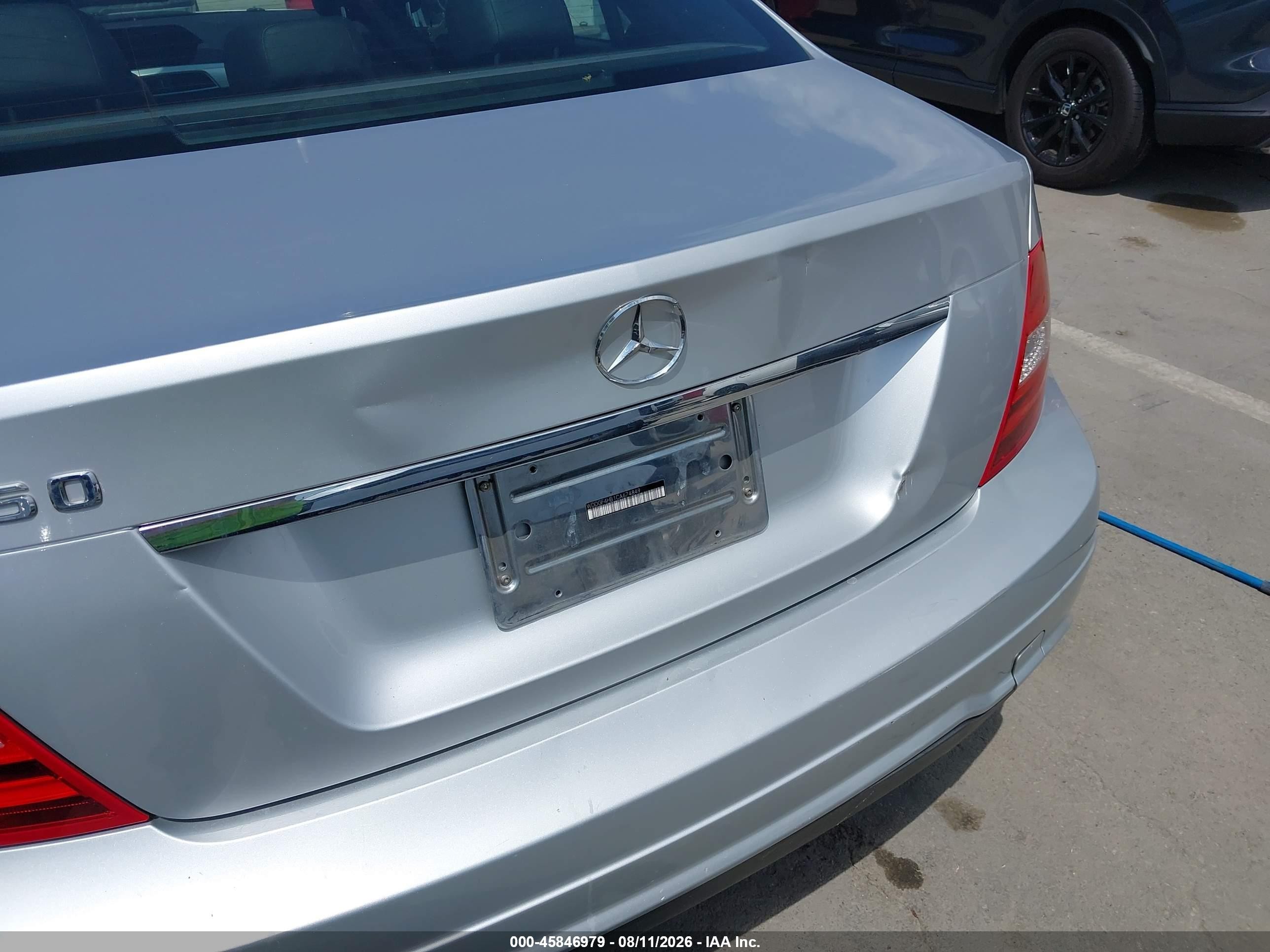 2012 Mercedes-benz C 250 Sport Silver vin: WDDGF4HB1CA674849