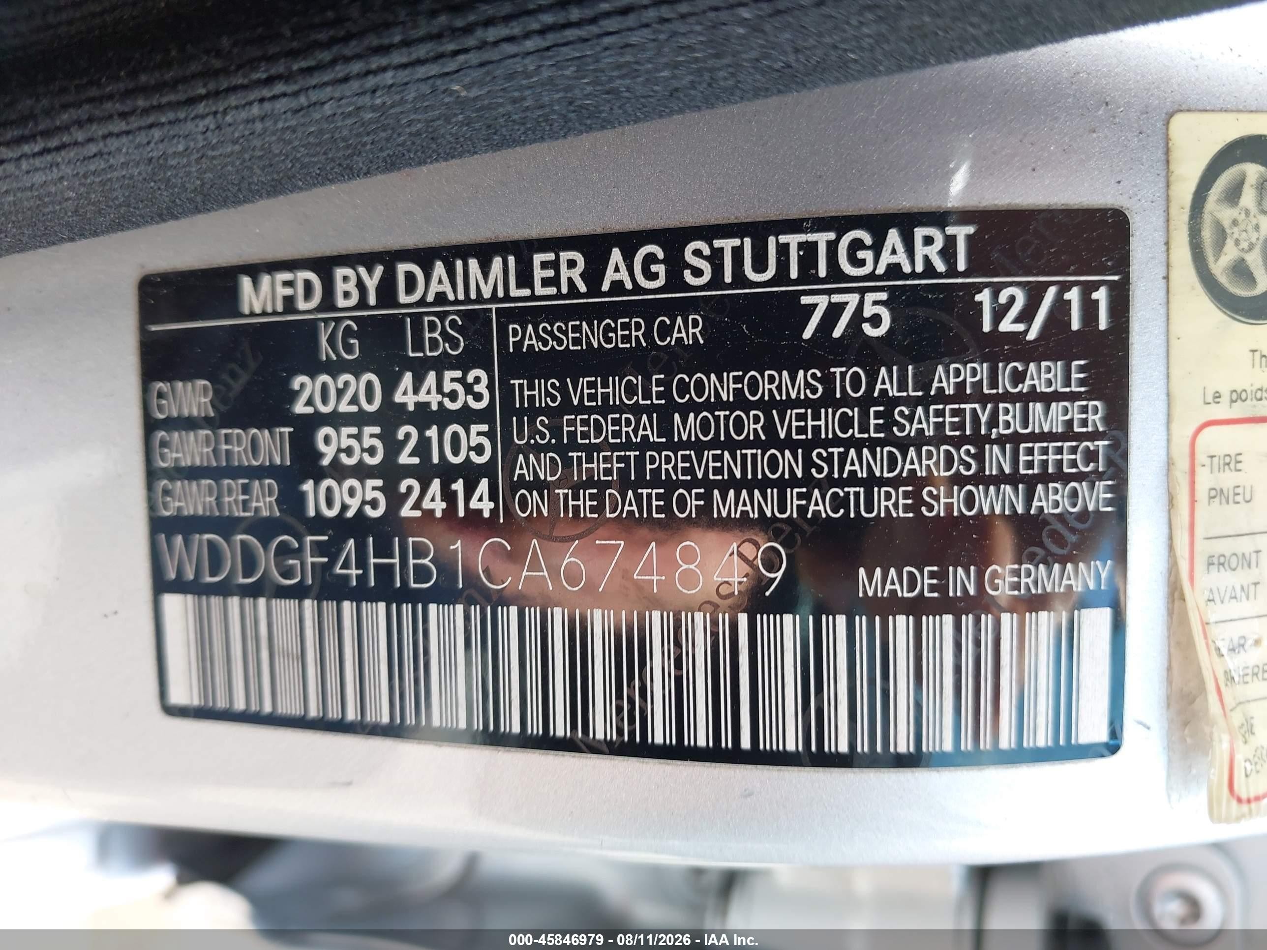 2012 Mercedes-benz C 250 Sport Silver vin: WDDGF4HB1CA674849