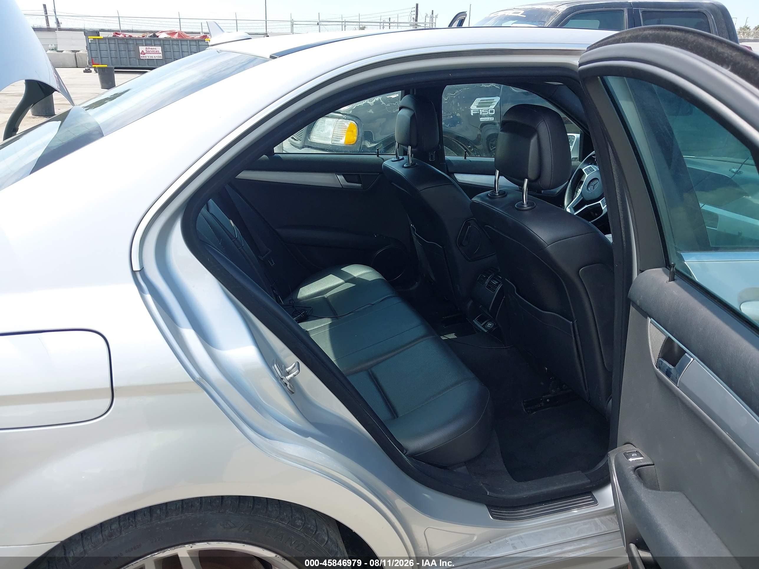 2012 Mercedes-benz C 250 Sport Silver vin: WDDGF4HB1CA674849