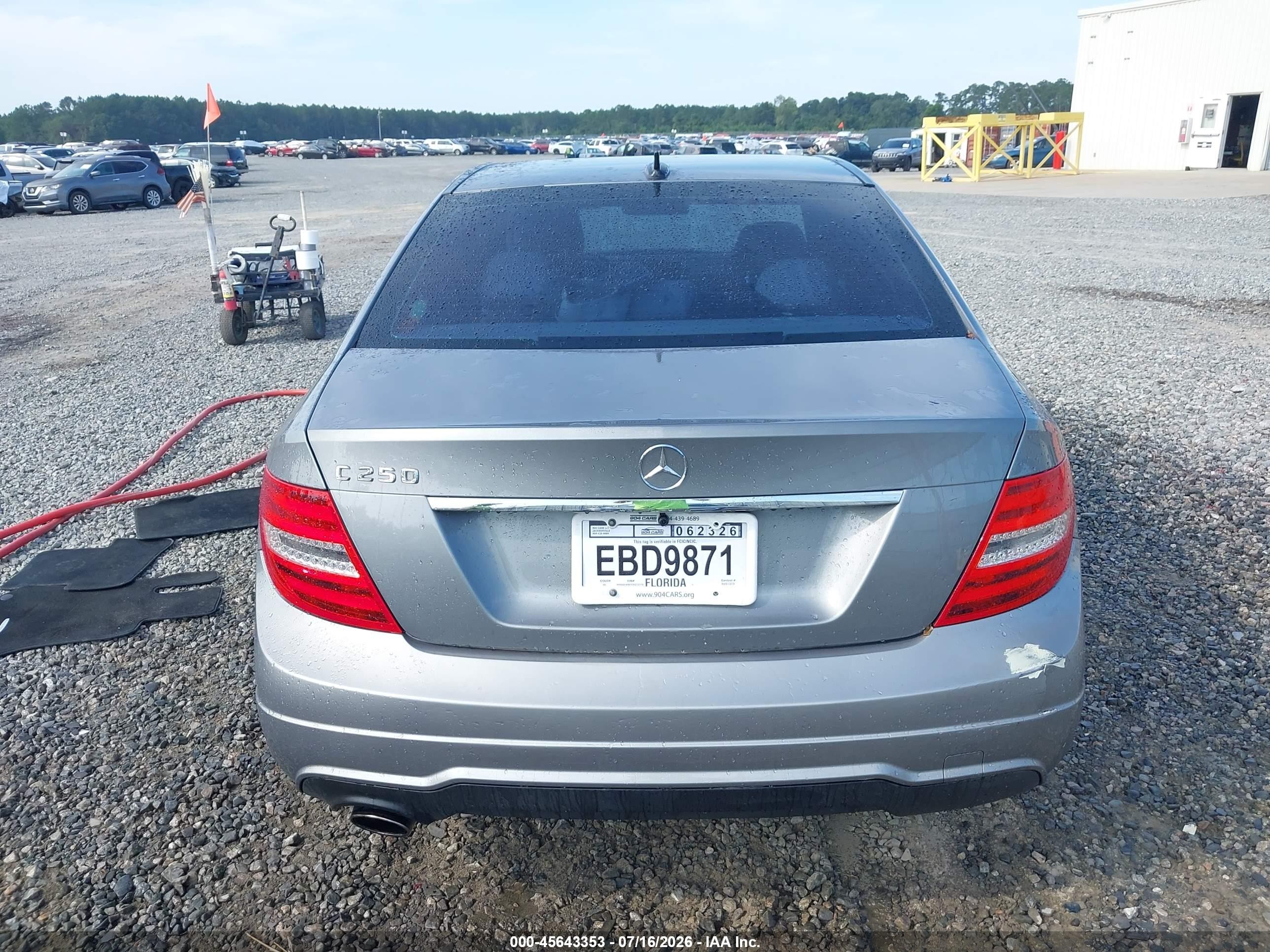 2012 Mercedes-benz C 250 Sport Gray vin: WDDGF4HB1CR212115