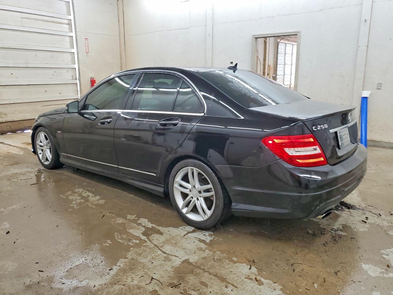 2012 Mercedes-benz C 250 Black vin: WDDGF4HB1CR240741